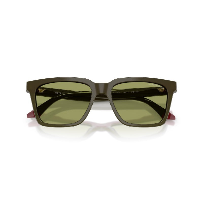 OCCHIALE DA SOLE UOMO | EMPORIO ARMANI EA 4260 - 63162A VERDE OPALINO/BORDEAUX - CALIBRO 55