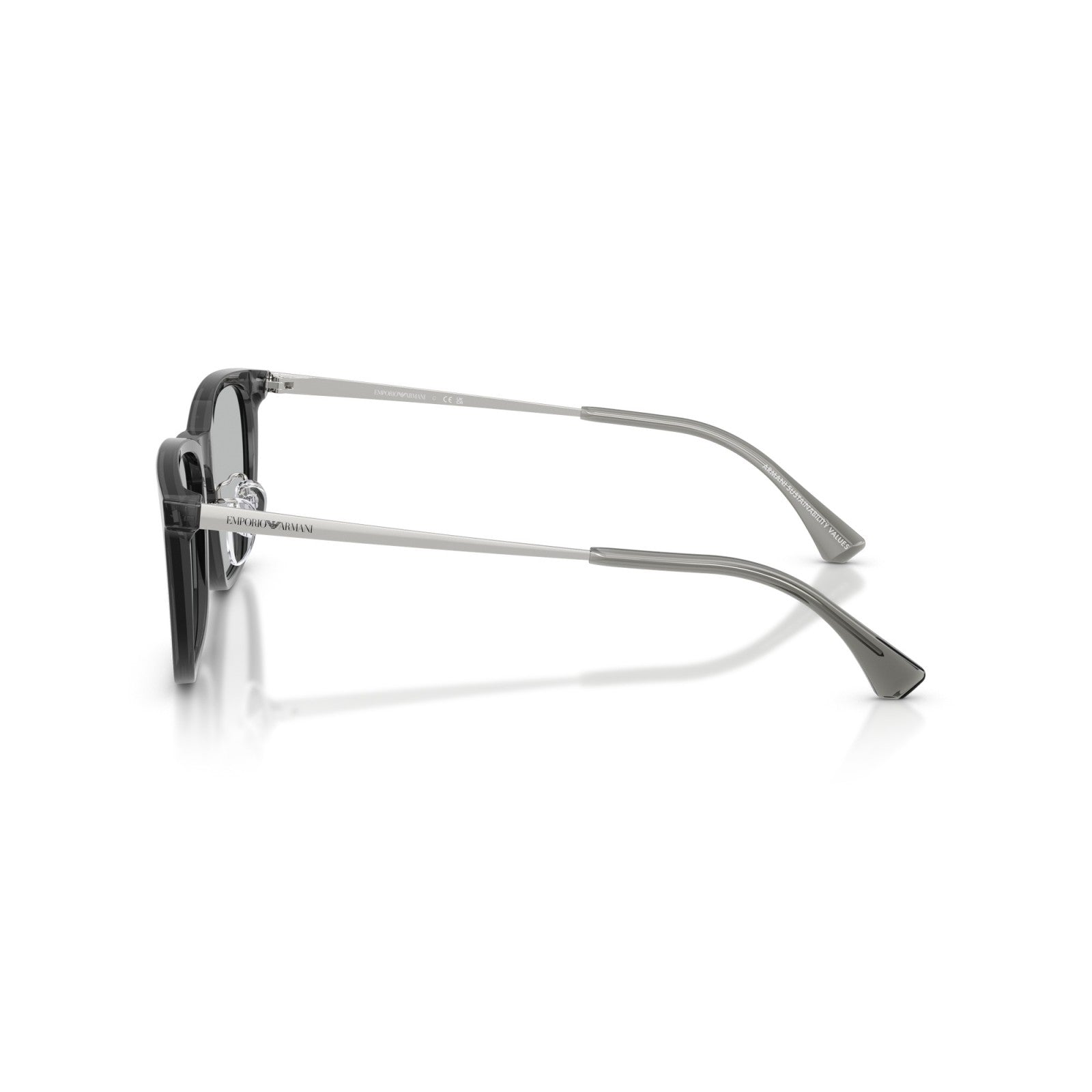 OCCHIALE DA SOLE UOMO | EMPORIO ARMANI EA 4275D - 502987 GRIGIO TRASPARENTE LUCIDO - CALIBRO 56