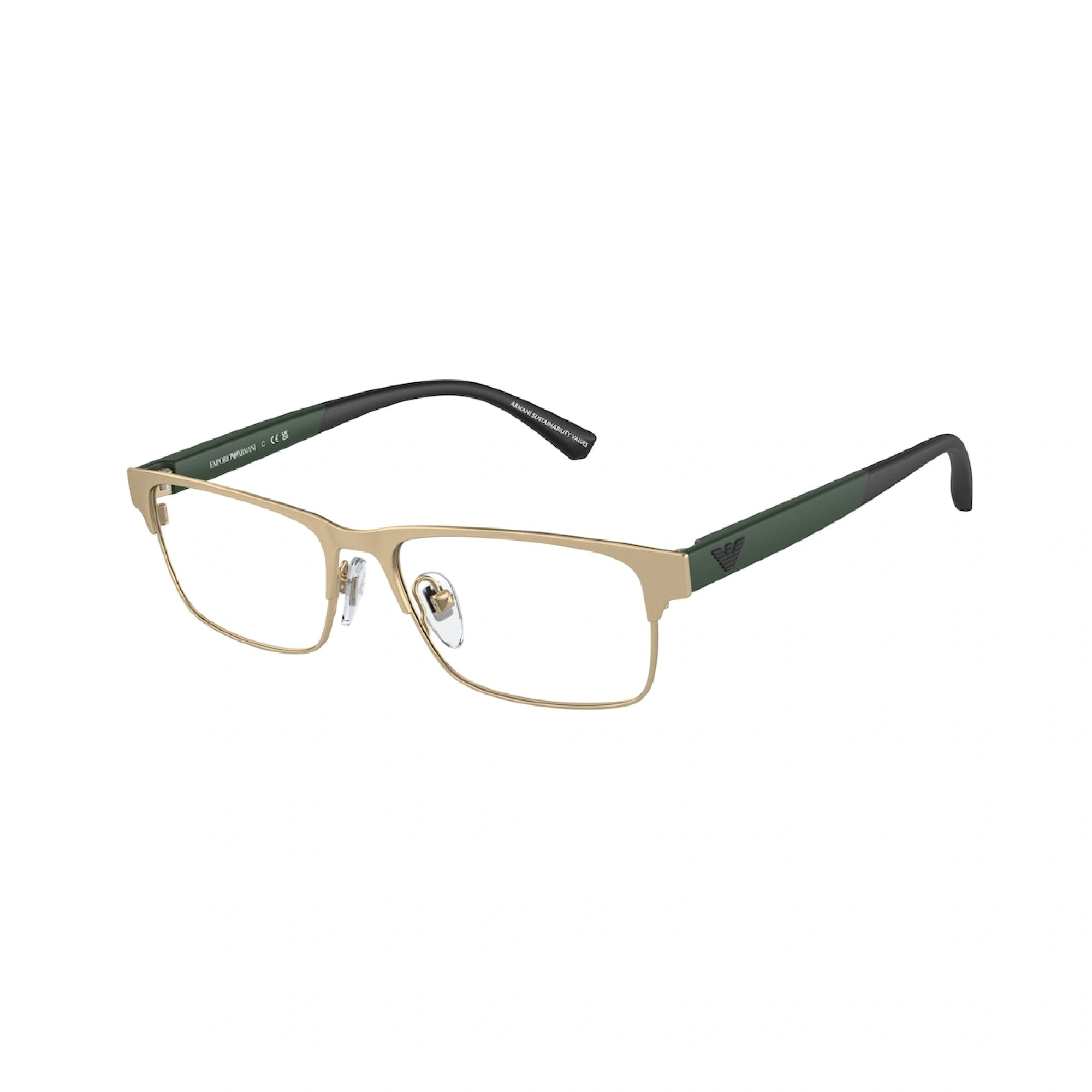 EMPORIO ARMANI EK 1001 - 3002 ORO PALLIDO OPACO | OCCHIALE DA VISTA BAMBINO | CALIBRO 47