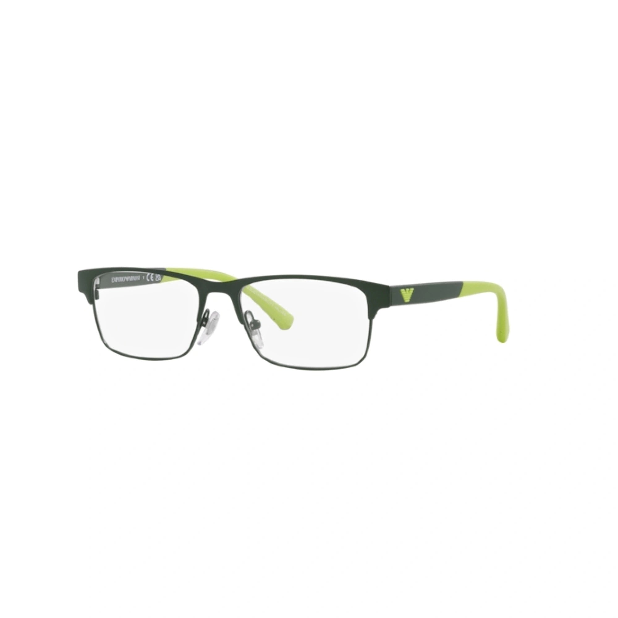 EMPORIO ARMANI EK 1001 - 3017 VERDE OPACO | OCCHIALE DA VISTA BAMBINO | CALIBRO 47