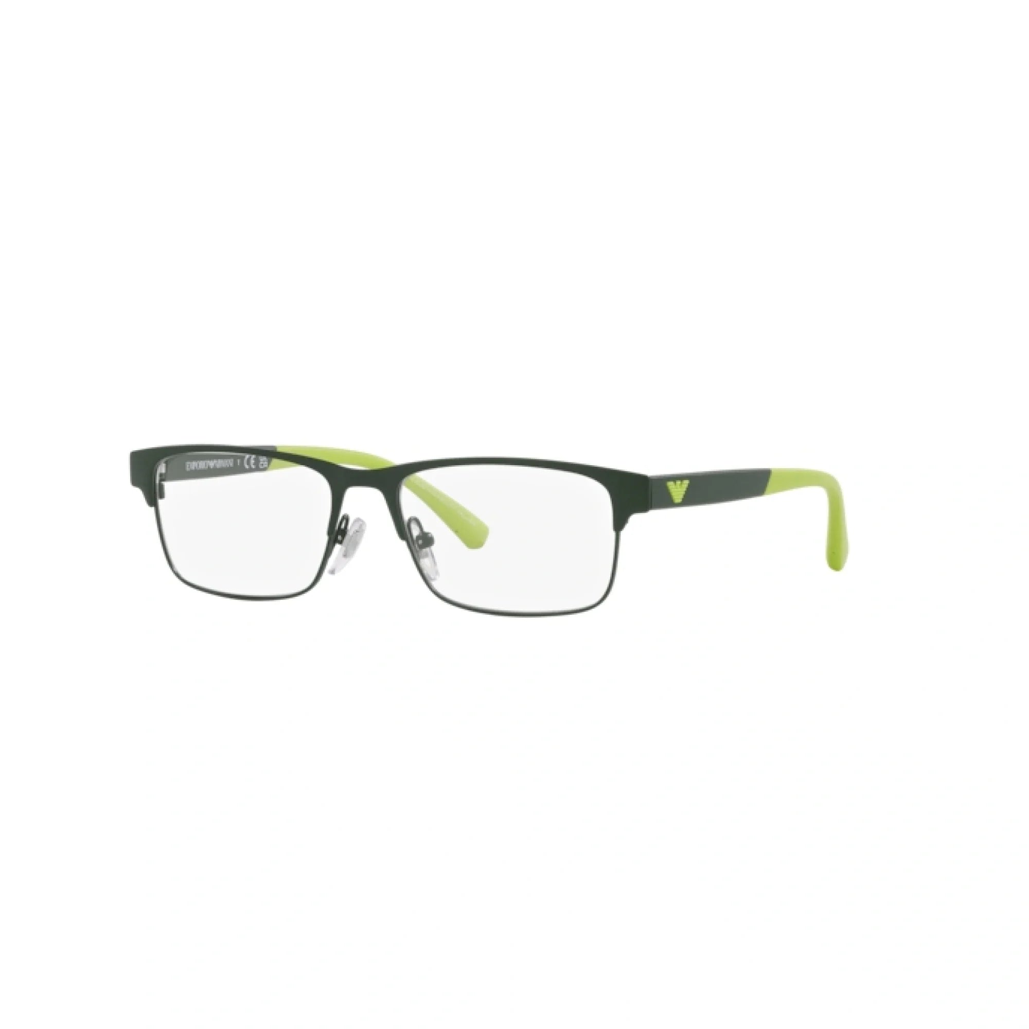 EMPORIO ARMANI EK 1001 - 3017 VERDE OPACO | OCCHIALE DA VISTA BAMBINO | CALIBRO 49