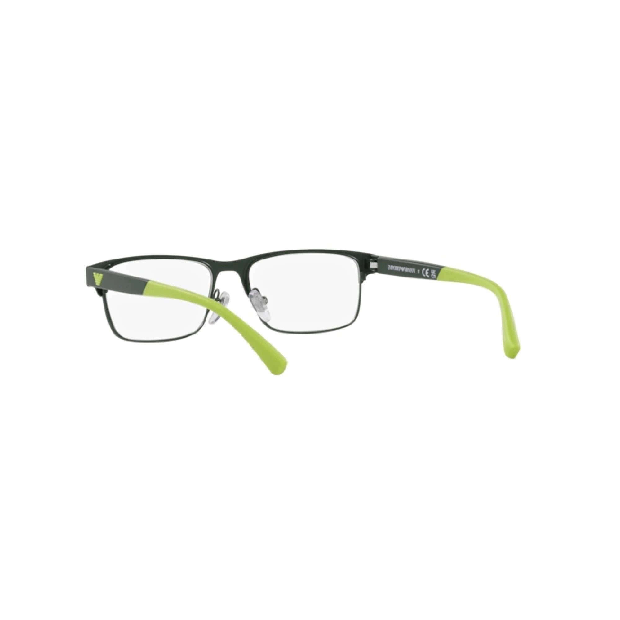 EMPORIO ARMANI EK 1001 - 3017 VERDE OPACO | OCCHIALE DA VISTA BAMBINO | CALIBRO 47