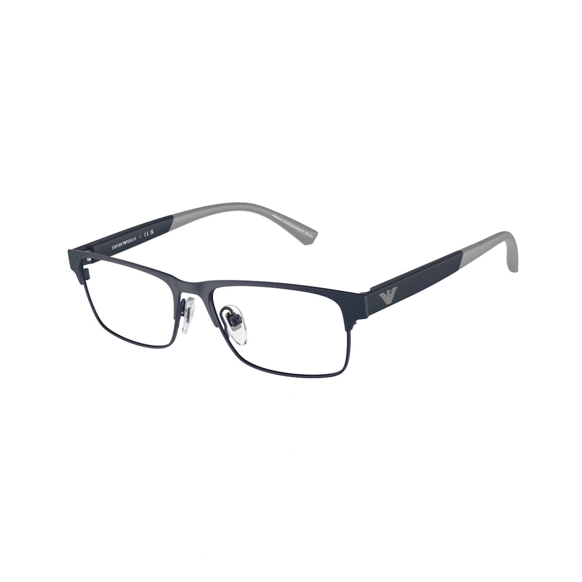 EMPORIO ARMANI EK 1001 - 3018 BLU OPACO | OCCHIALE DA VISTA BAMBINO | CALIBRO 47