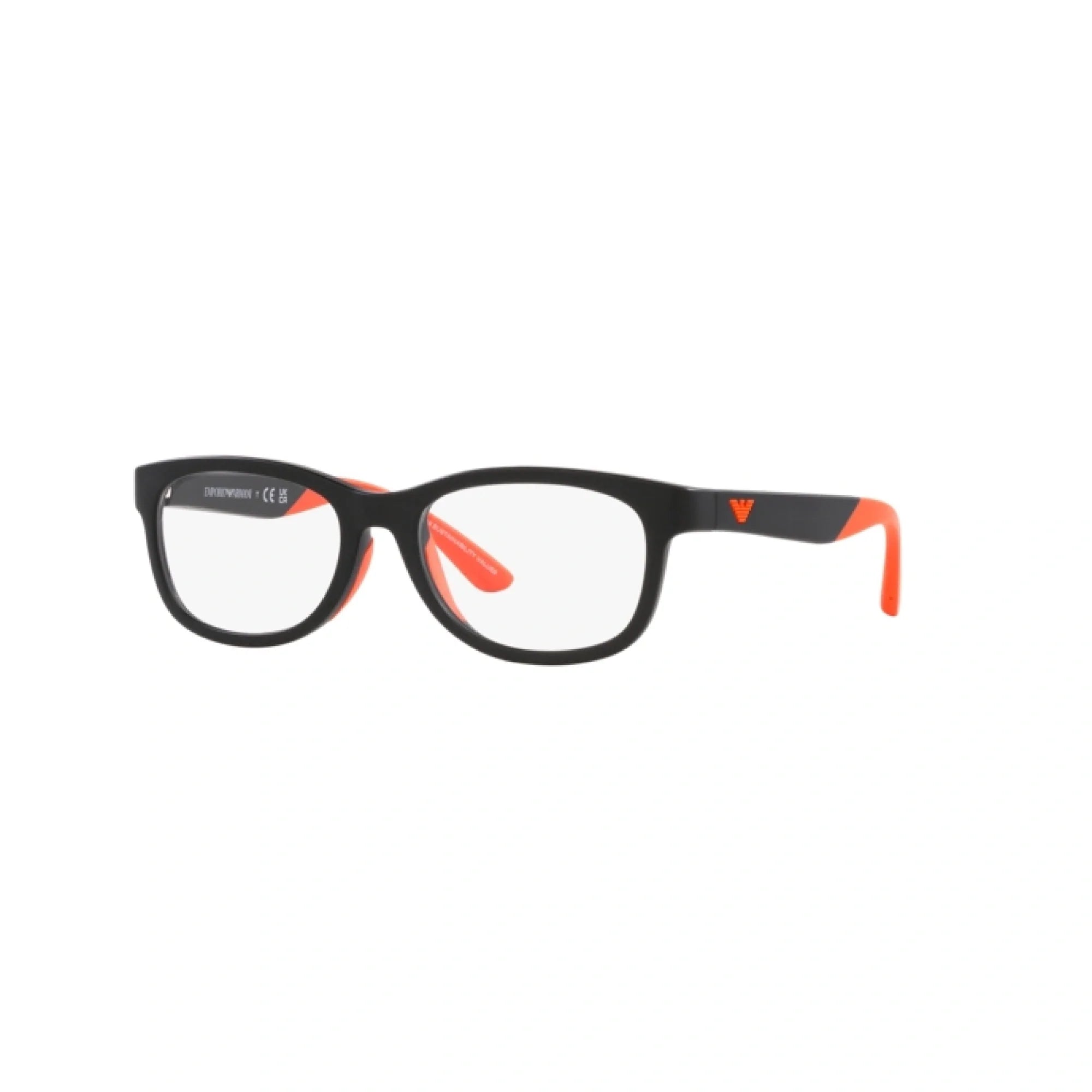 EMPORIO ARMANI EK 3001 - 5001 NERO OPACO | OCCHIALE DA VISTA BAMBINO | CALIBRO 49