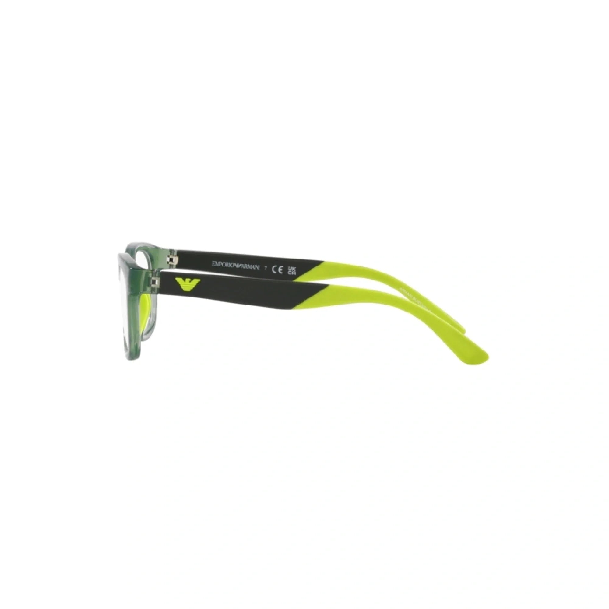 EMPORIO ARMANI EK 3001 - 5359 VERDE BRILLANTE TRASPARENTE | OCCHIALE DA VISTA BAMBINO | CALIBRO 49
