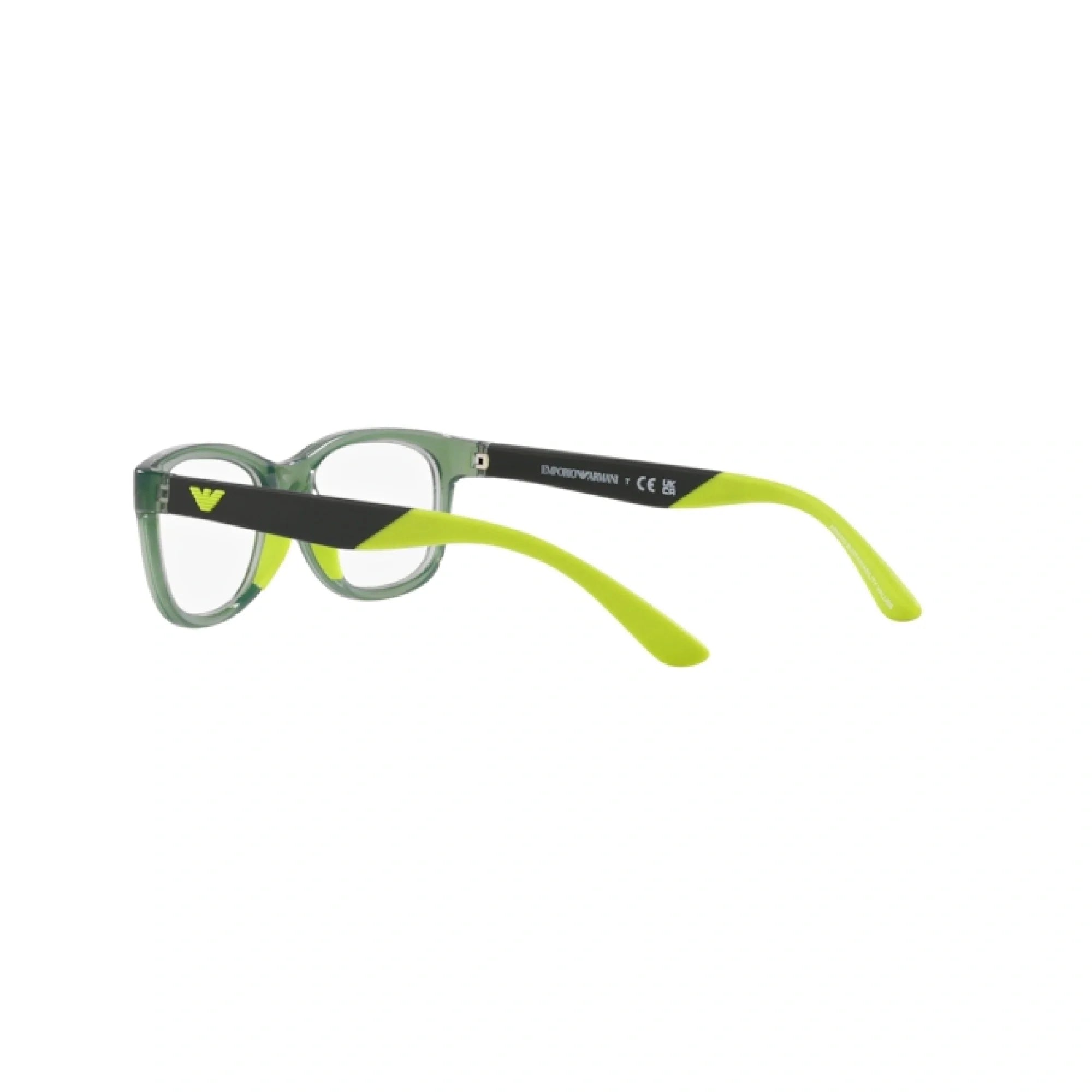 EMPORIO ARMANI EK 3001 - 5359 VERDE BRILLANTE TRASPARENTE | OCCHIALE DA VISTA BAMBINO | CALIBRO 49