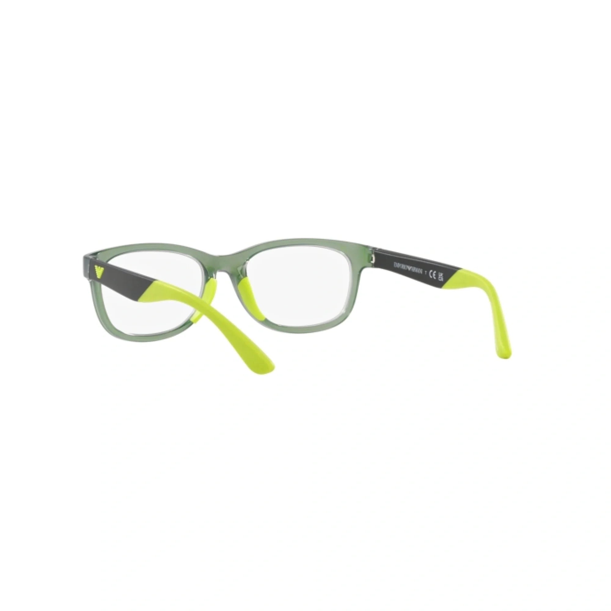 EMPORIO ARMANI EK 3001 - 5359 VERDE BRILLANTE TRASPARENTE | OCCHIALE DA VISTA BAMBINO | CALIBRO 49