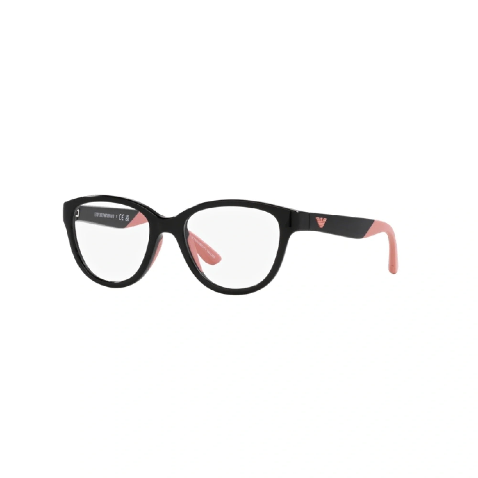 EMPORIO ARMANI EK 3002 - 5017 NERO LUCIDO | OCCHIALE DA VISTA BAMBINA | CALIBRO 47