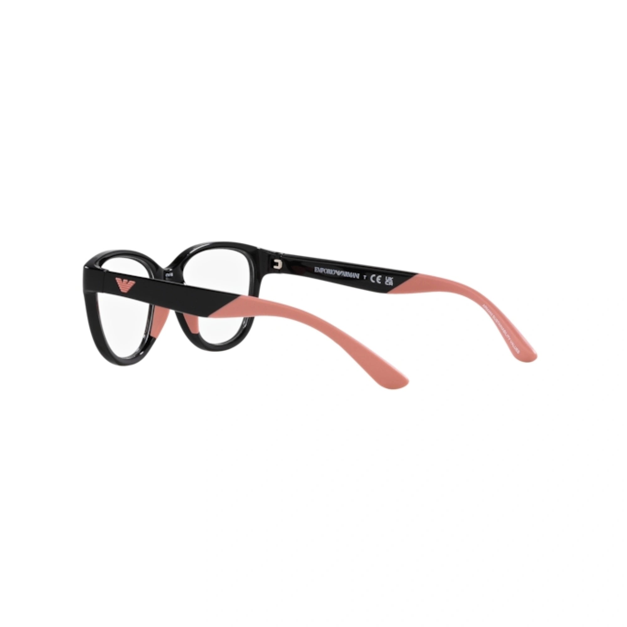 EMPORIO ARMANI EK 3002 - 5017 NERO LUCIDO | OCCHIALE DA VISTA BAMBINA | CALIBRO 45