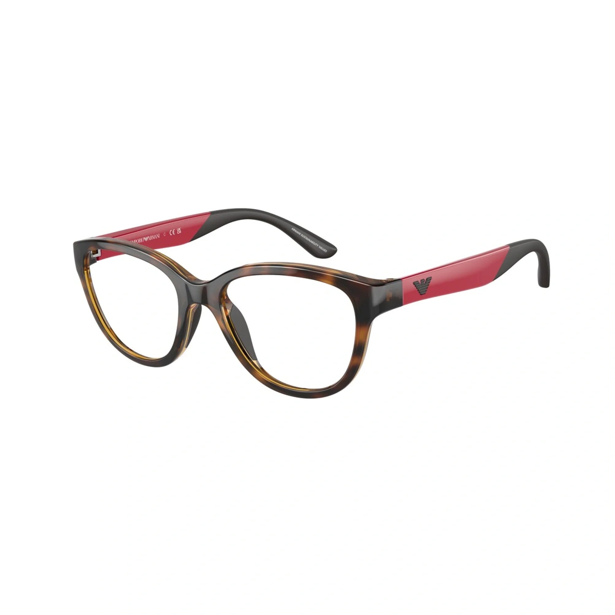 EMPORIO ARMANI EK 3002 - 5026 AVANA LUCIDA | OCCHIALE DA VISTA BAMBINA | CALIBRO 47