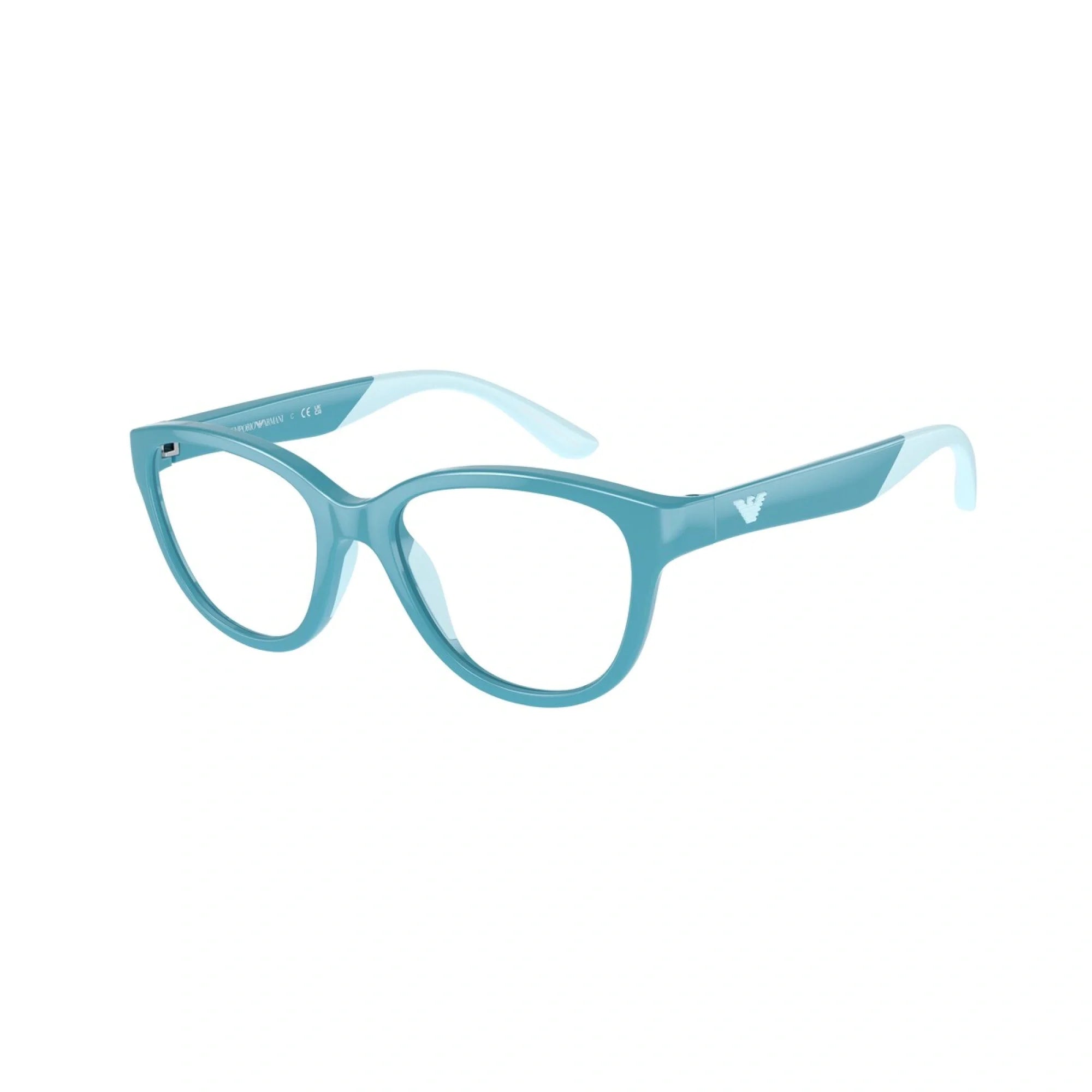 EMPORIO ARMANI EK 3002 - 6015 TORQUESE LUCIDO | OCCHIALE DA VISTA BAMBINA | CALIBRO 47