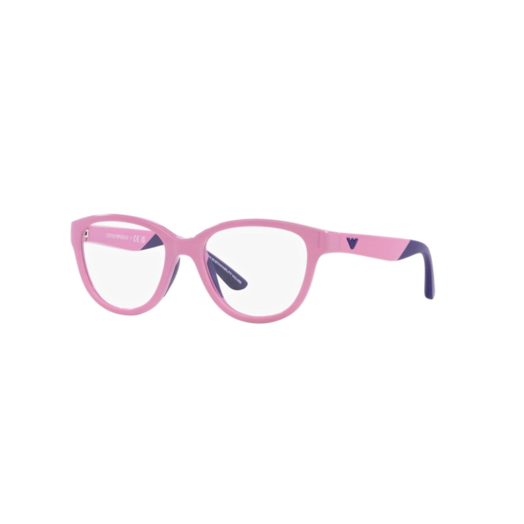EMPORIO ARMANI EK 3002 - 6016 LILLA LUCIDO | OCCHIALE DA VISTA BAMBINA | CALIBRO 45