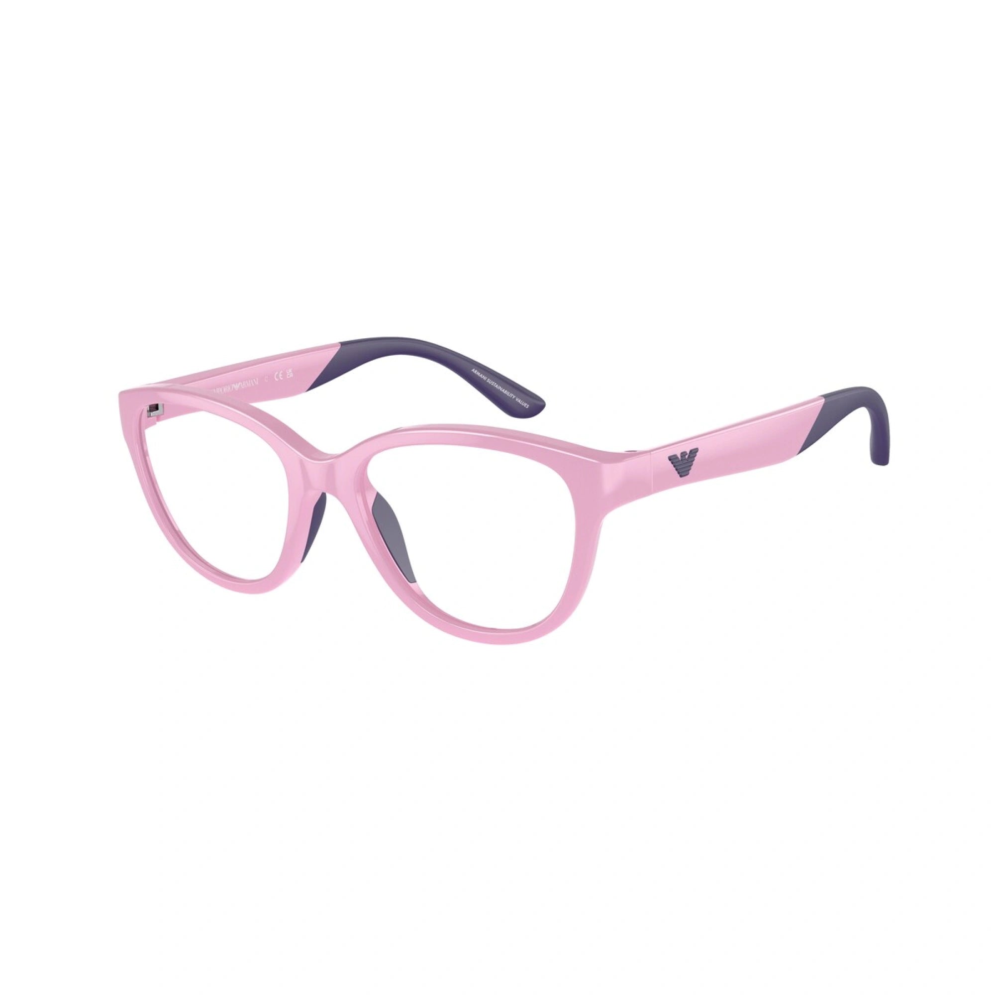 EMPORIO ARMANI EK 3002 - 6016 LILLA LUCIDO | OCCHIALE DA VISTA BAMBINA | CALIBRO 45