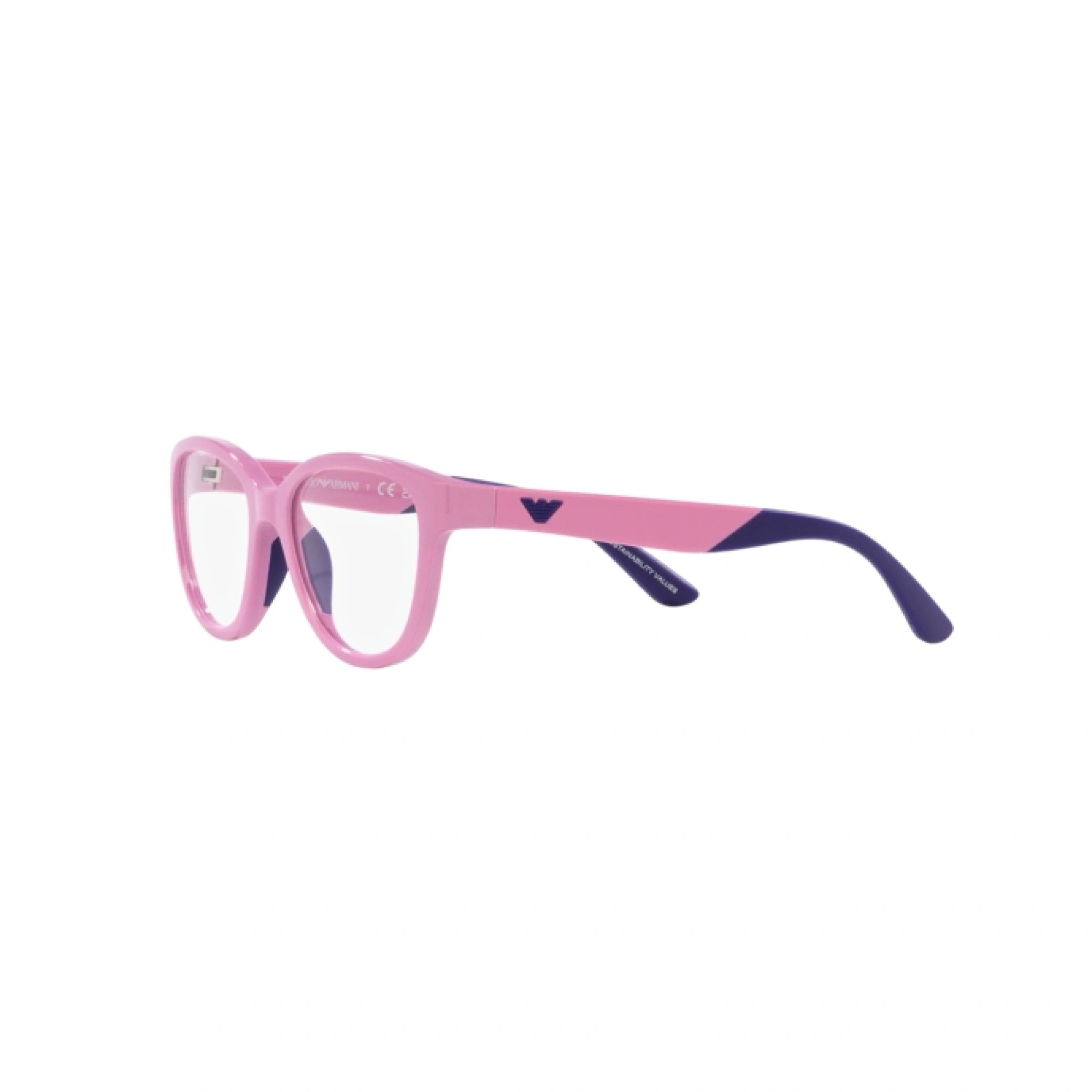 EMPORIO ARMANI EK 3002 - 6016 LILLA LUCIDO | OCCHIALE DA VISTA BAMBINA | CALIBRO 45