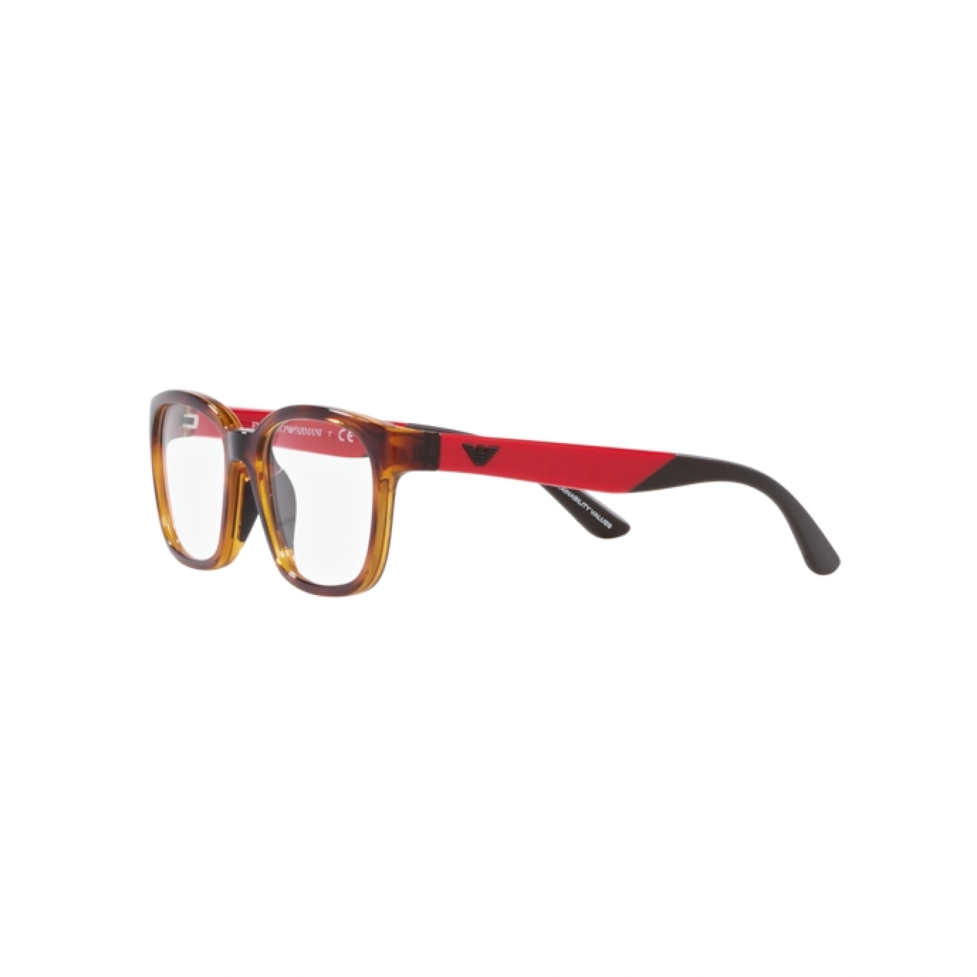 EMPORIO ARMANI EK 3003 - 5017 NERO LUCIDO | OCCHIALE DA VISTA BAMBINA | CALIBRO 47