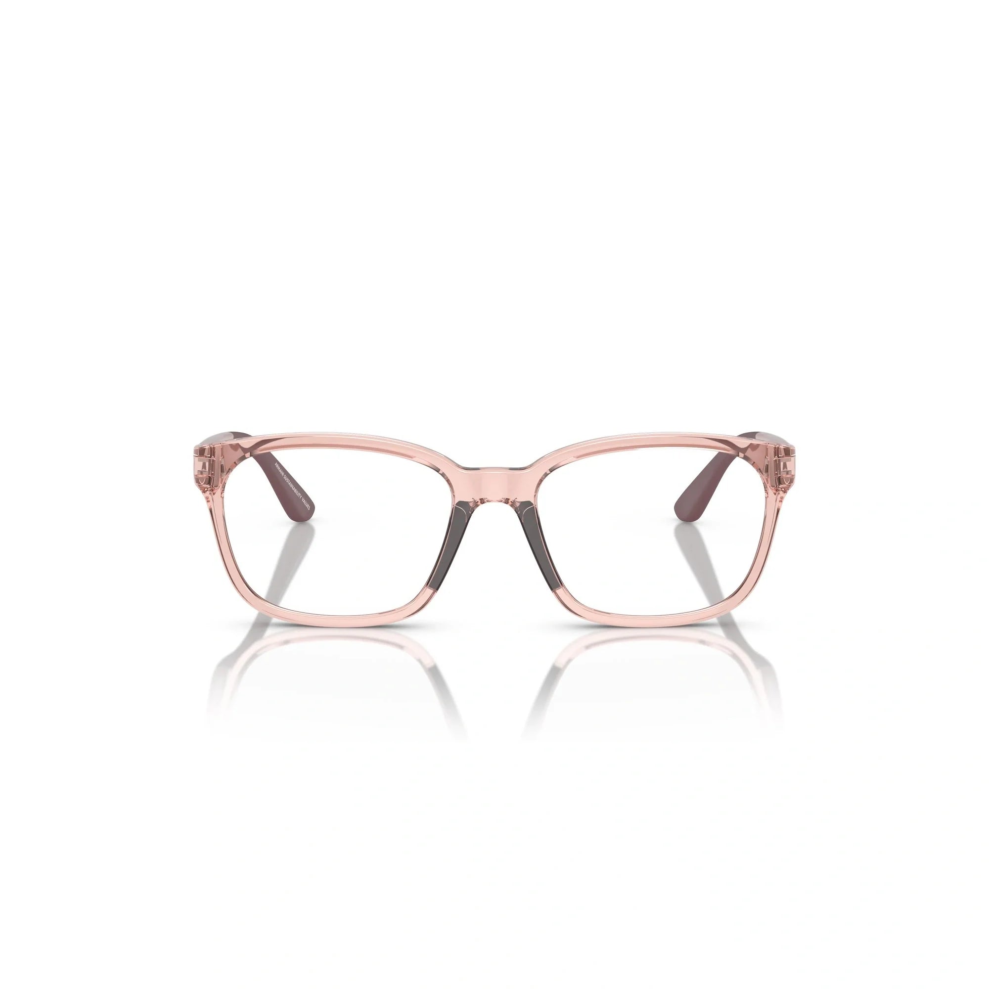 EMPORIO ARMANI EK 3003 - 5544 ROSA TRASPARENTE LUCIDO | OCCHIALE DA VISTA BAMBINA | CALIBRO 49