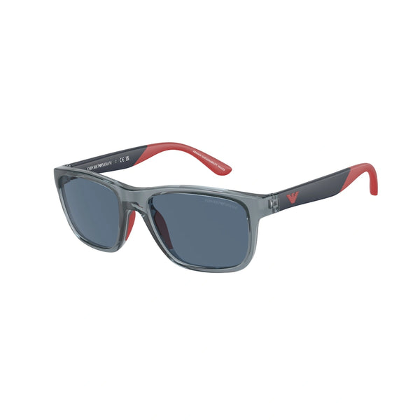 EMPORIO ARMANI EK 4002 - 507280 BLU TRASPARENTE LUCIDO | OCCHIALE DA SOLE BAMBINO | CALIBRO 48