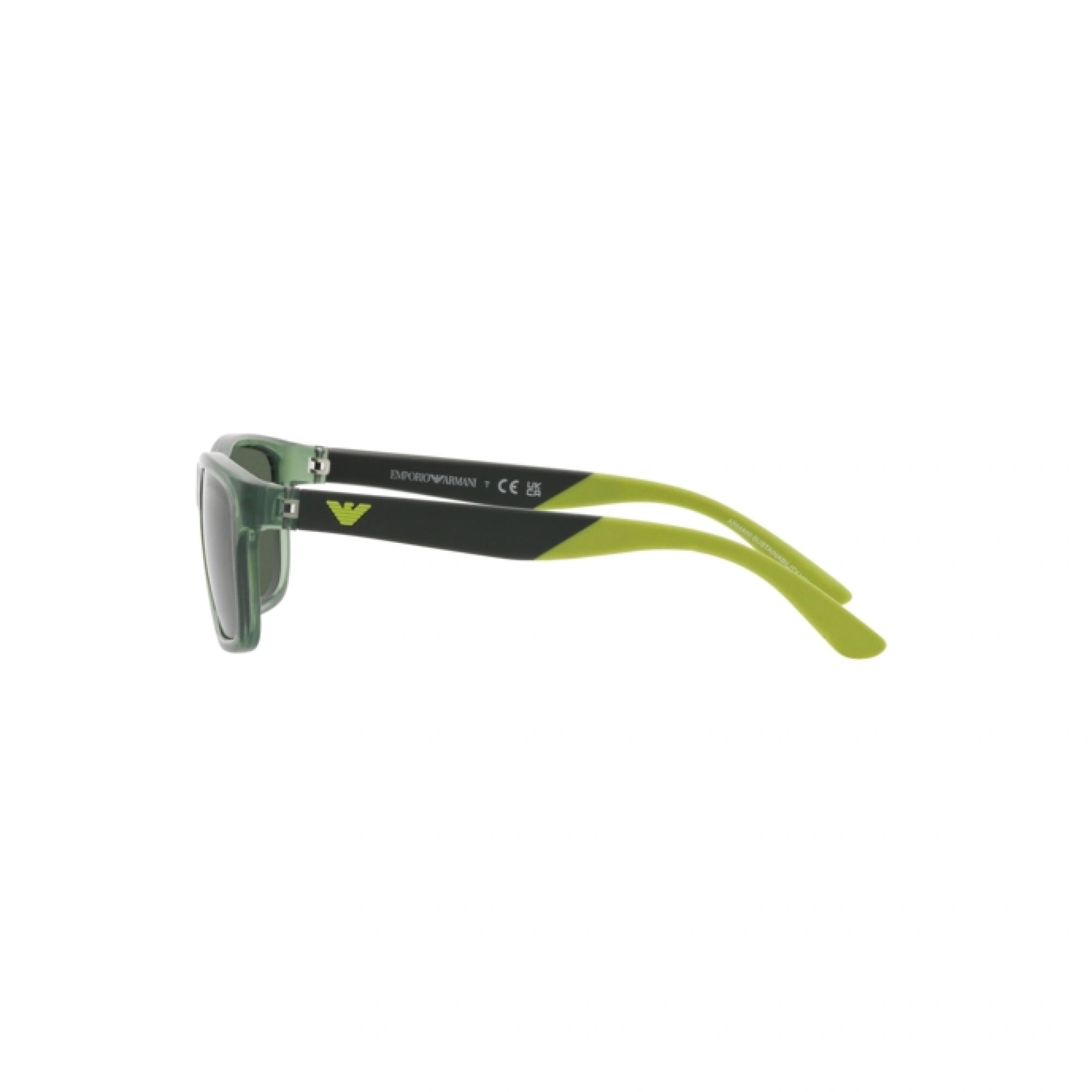 EMPORIO ARMANI EK 4002 - 535971 VERDE BRILLANTE TRASPARENTE | OCCHIALE DA SOLE BAMBINO | CALIBRO 48