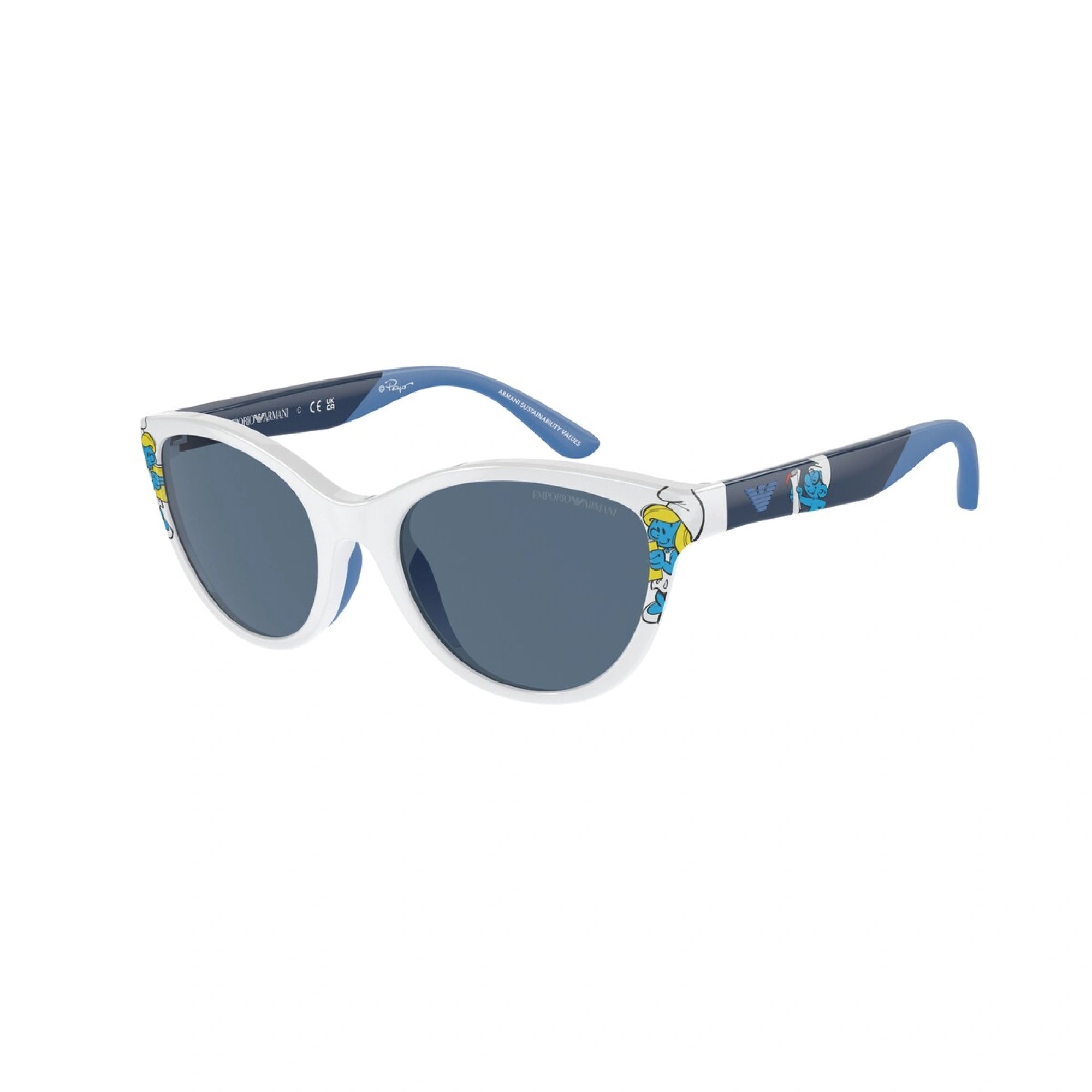 EMPORIO ARMANI EK 4003 - 534480 BIANCO LUCIDO | OCCHIALE DA SOLE BAMBINA | CALIBRO 48