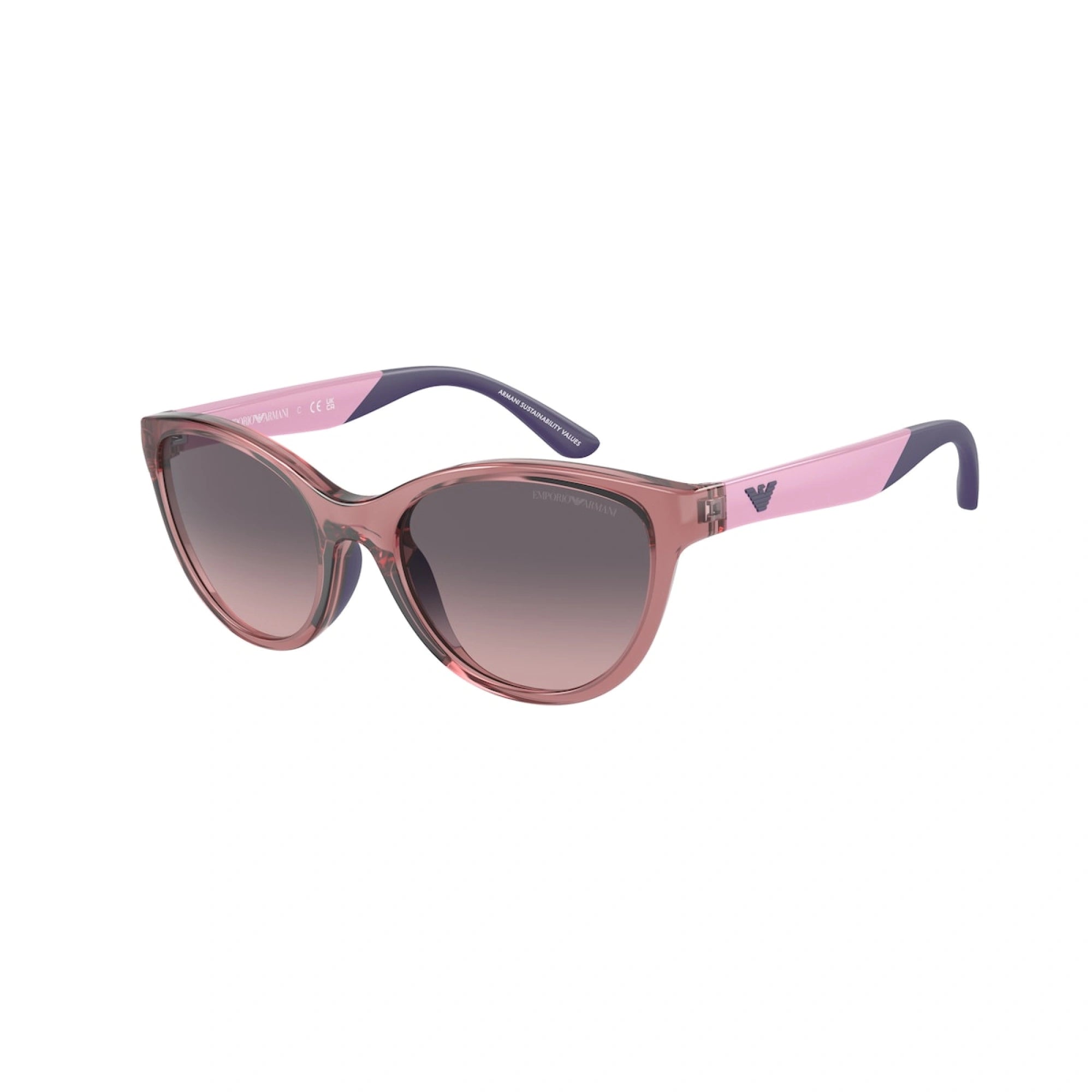 EMPORIO ARMANI EK 4003 - 537646 LILLA TRASPARENTE LUCIDO | OCCHIALE DA SOLE BAMBINA | CALIBRO 48