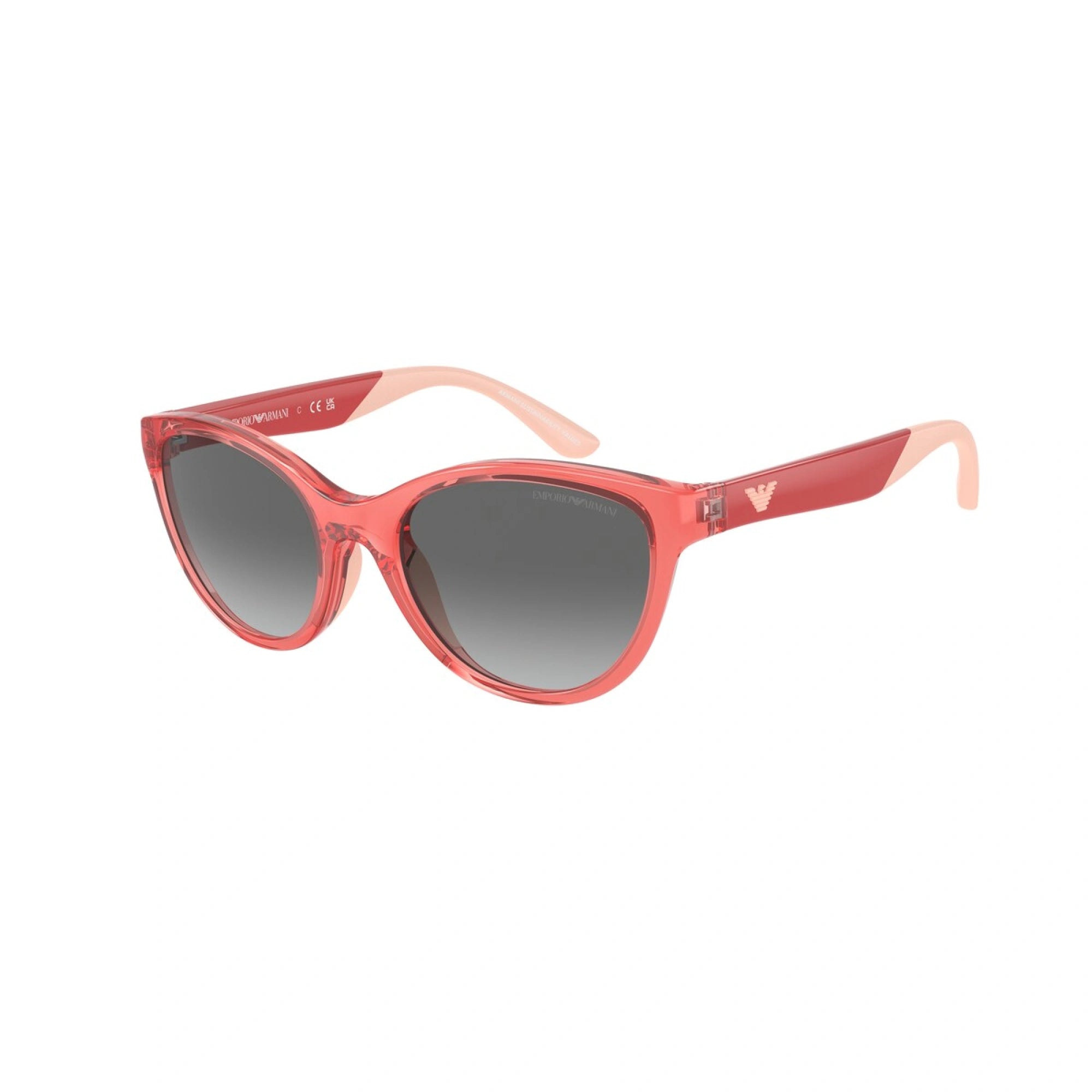 EMPORIO ARMANI EK 4003 - 537711 CORALLO TRASPARENTE LUCIDO | OCCHIALE DA SOLE BAMBINA | CALIBRO 48