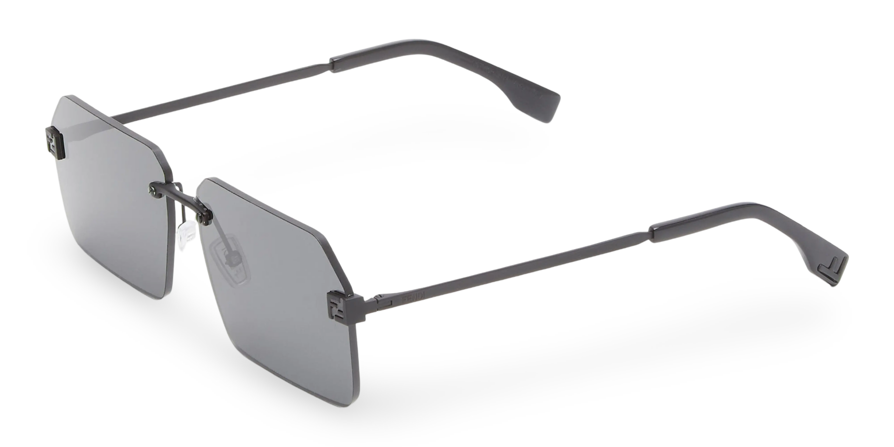 OCCHIALI DA SOLE RETTANGOLARI NERI - 59-13-145 MM