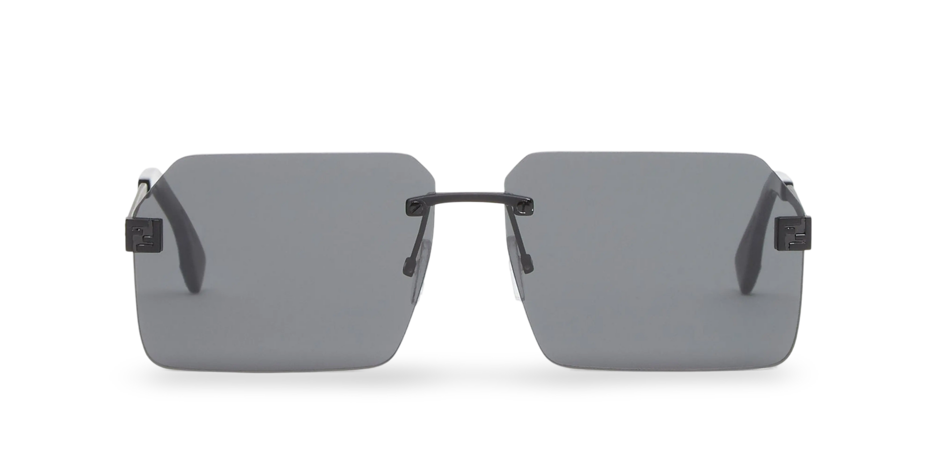 OCCHIALI DA SOLE RETTANGOLARI NERI - 59-13-145 MM