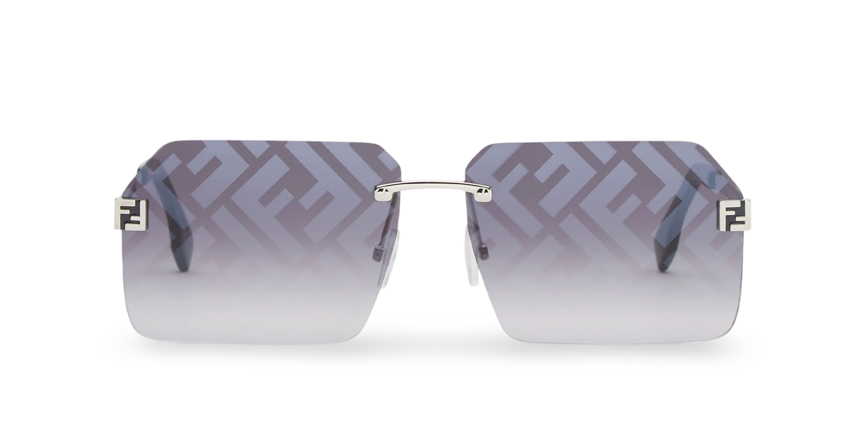 OCCHIALI DA SOLE RETTANGOLARI ARGENTO - 59-13-145 MM