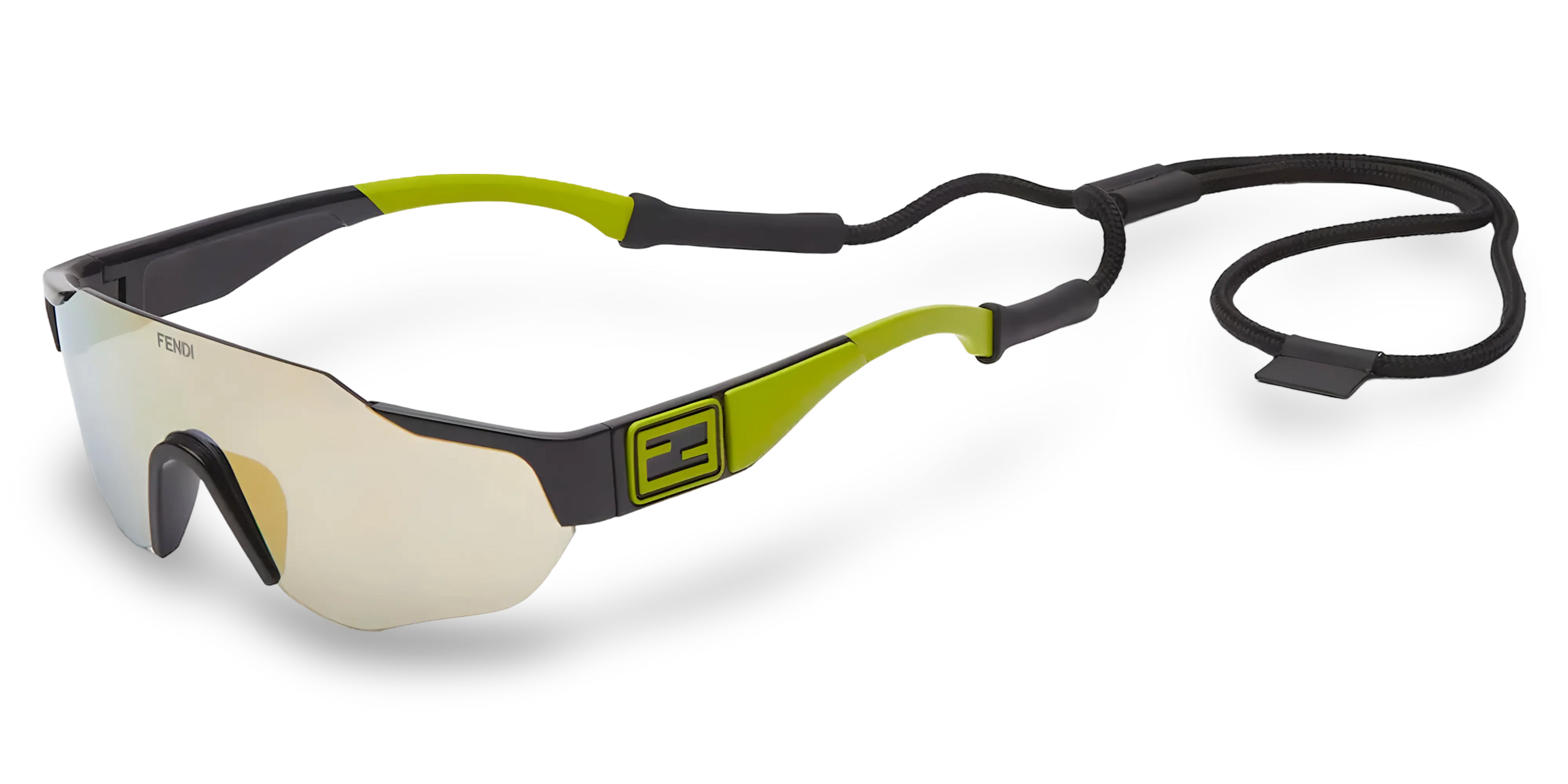 OCCHIALI DA SOLE A MASCHERINA NERI - 00-0-140 MM