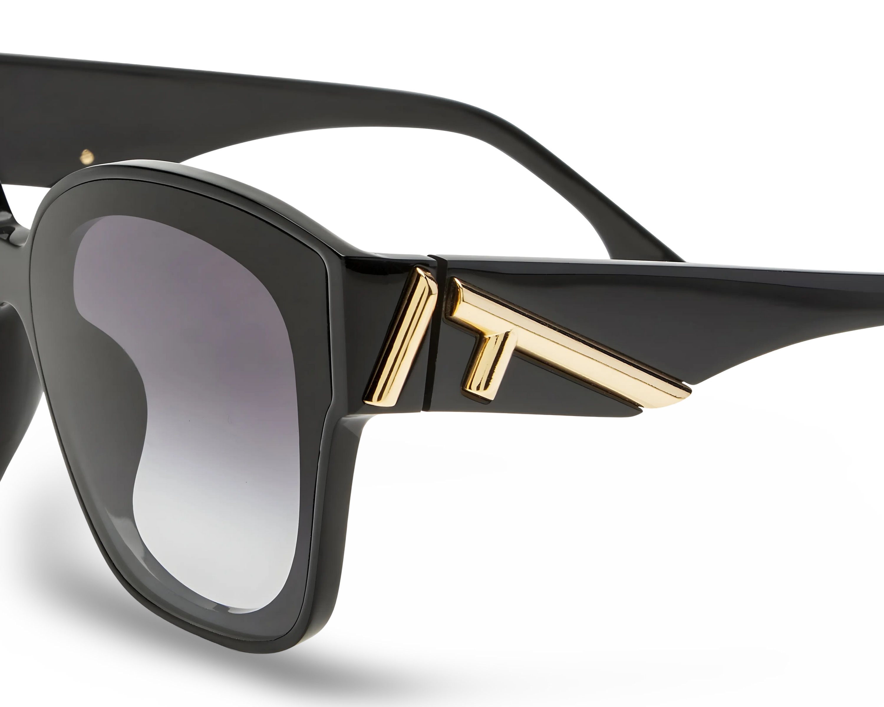 OCCHIALI DA SOLE A FARFALLA NERI - 63-15-140 MM