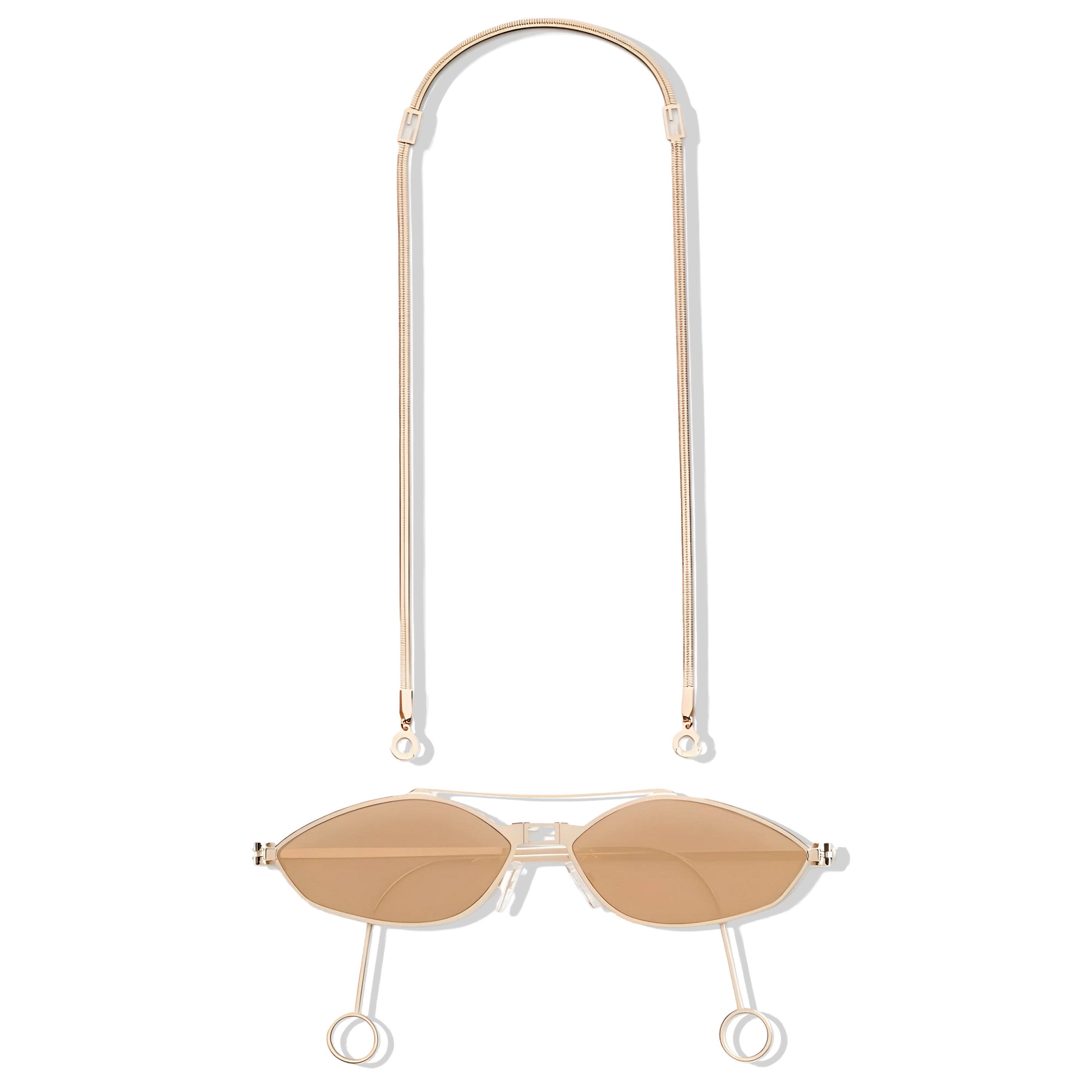 OCCHIALI DA SOLE OVALI ORO - 57-14-155 MM