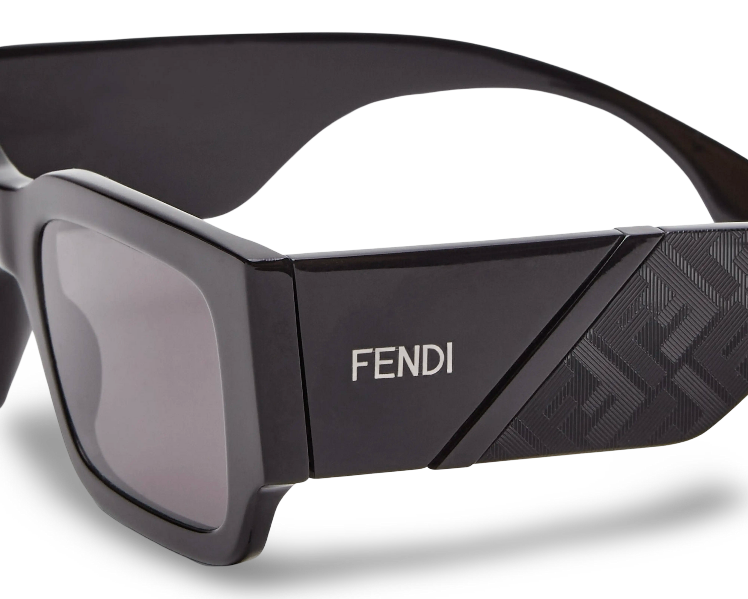 OCCHIALI DA SOLE RETTANGOLARI NERI - 51-20-150 MM