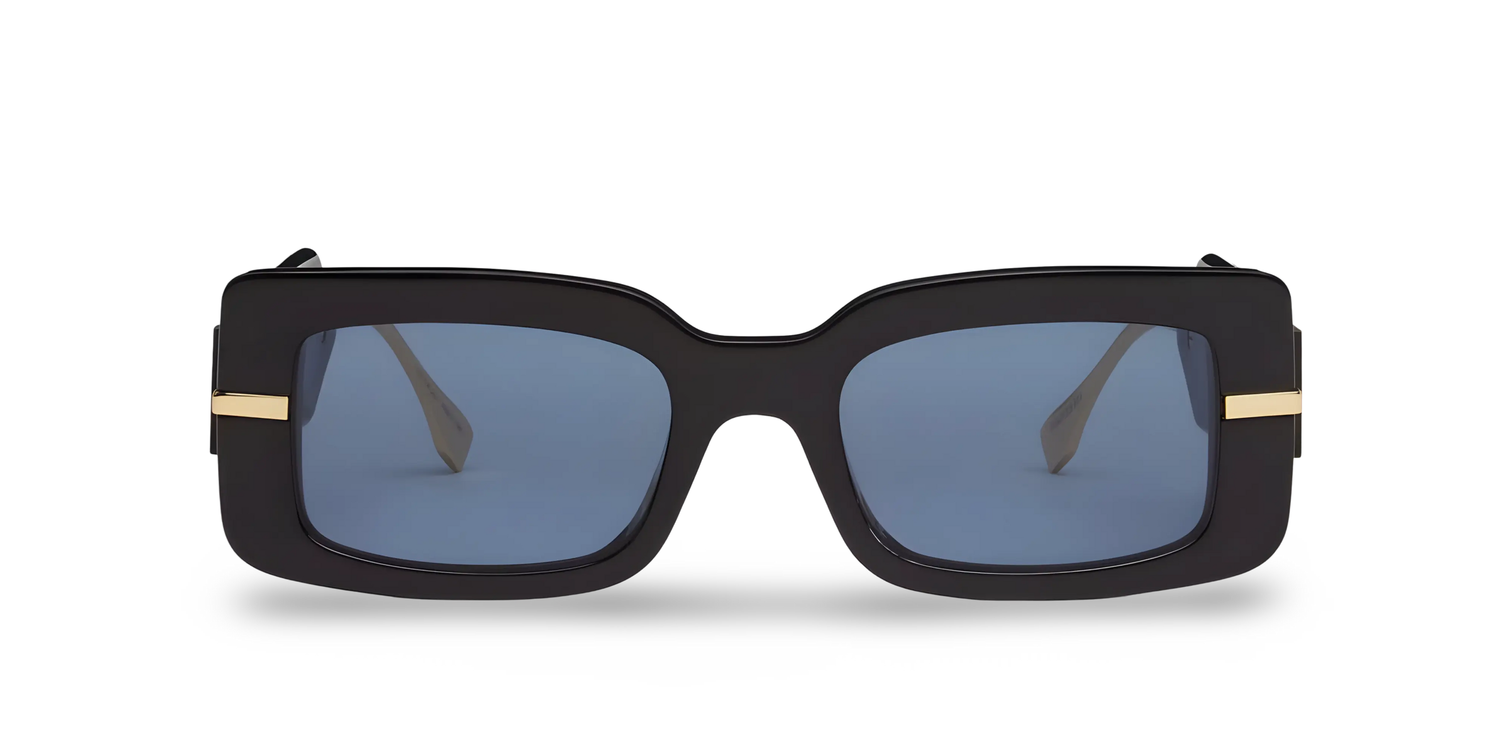 OCCHIALI DA SOLE RETTANGOLARI NERI - 51-20-140 MM