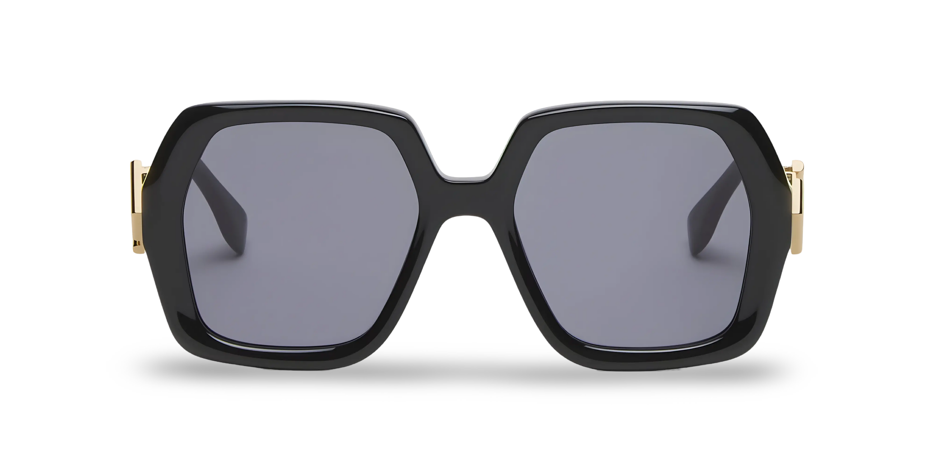 OCCHIALI DA SOLE A SQUADRATI NERI - 53-19-135 MM