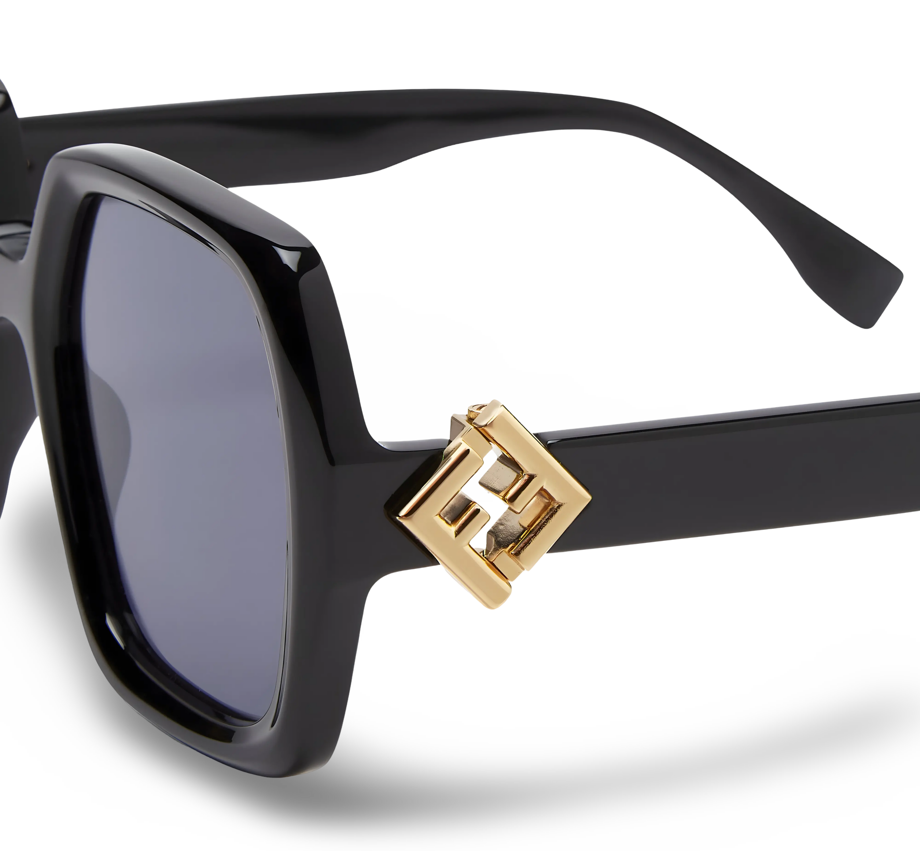 OCCHIALI DA SOLE A SQUADRATI NERI - 53-19-135 MM