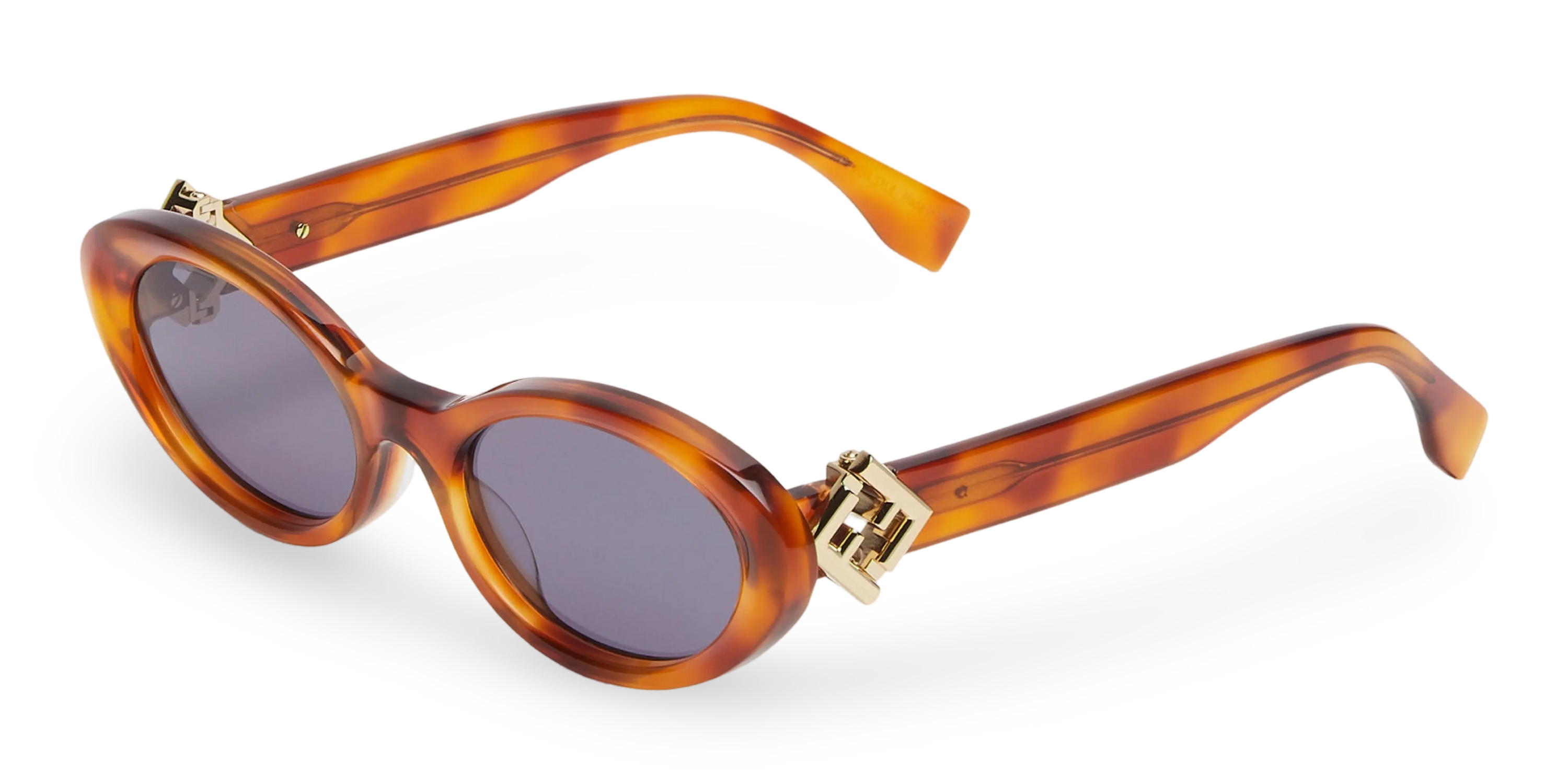 OCCHIALI DA SOLE A FARFALLA MARRONI EFFETTO TARTARUGA - 53-18-135 MM