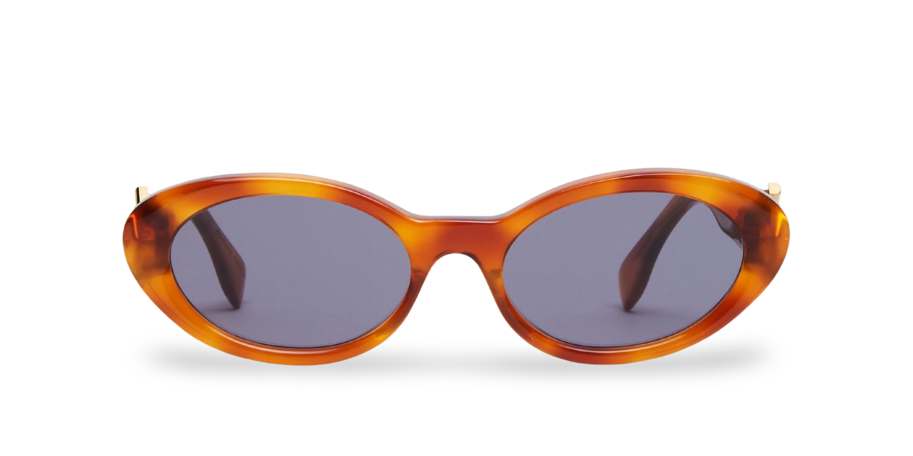 OCCHIALI DA SOLE A FARFALLA MARRONI EFFETTO TARTARUGA - 53-18-135 MM