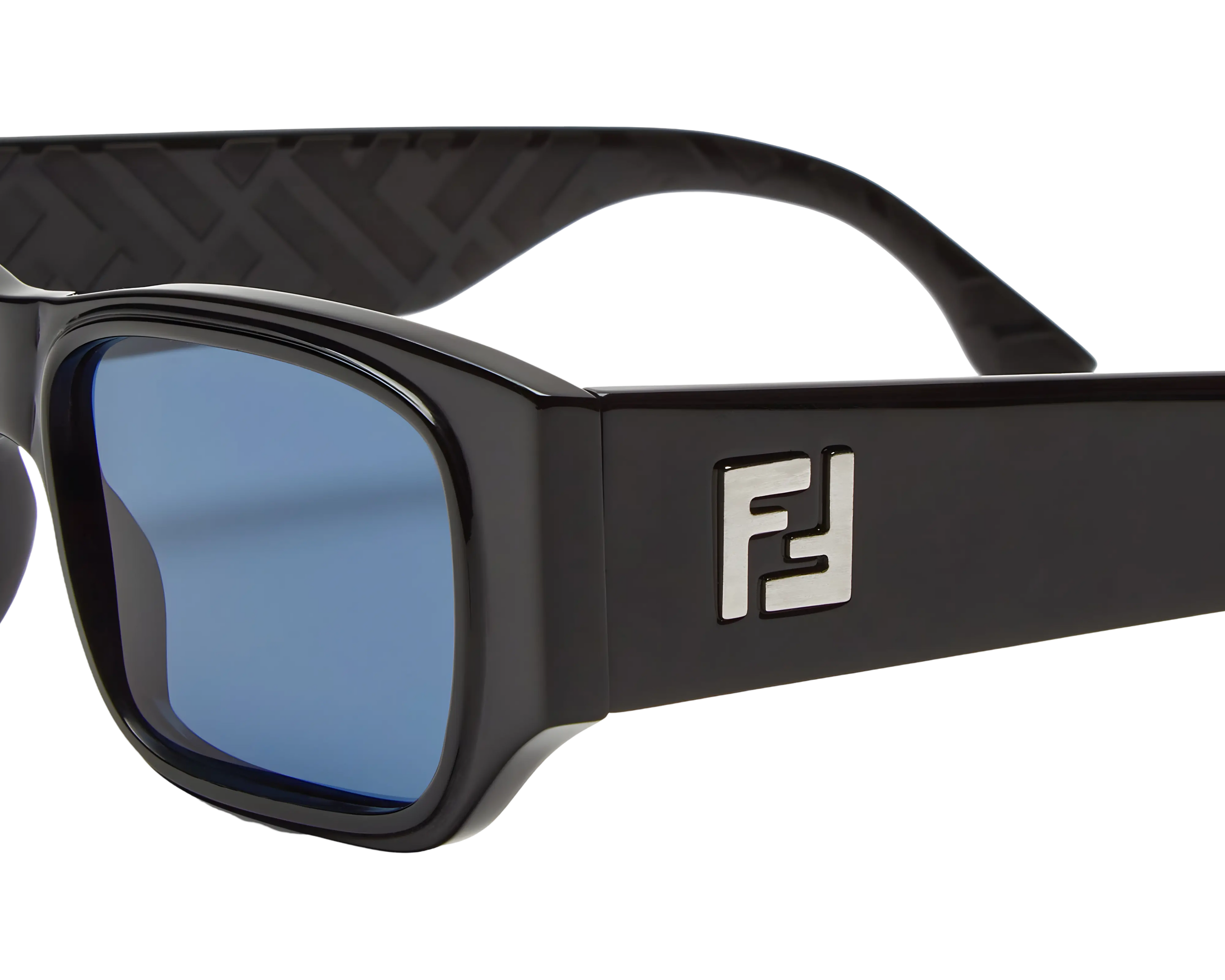 OCCHIALI DA SOLE RETTANGOLARI NERI - 54-17-145 MM