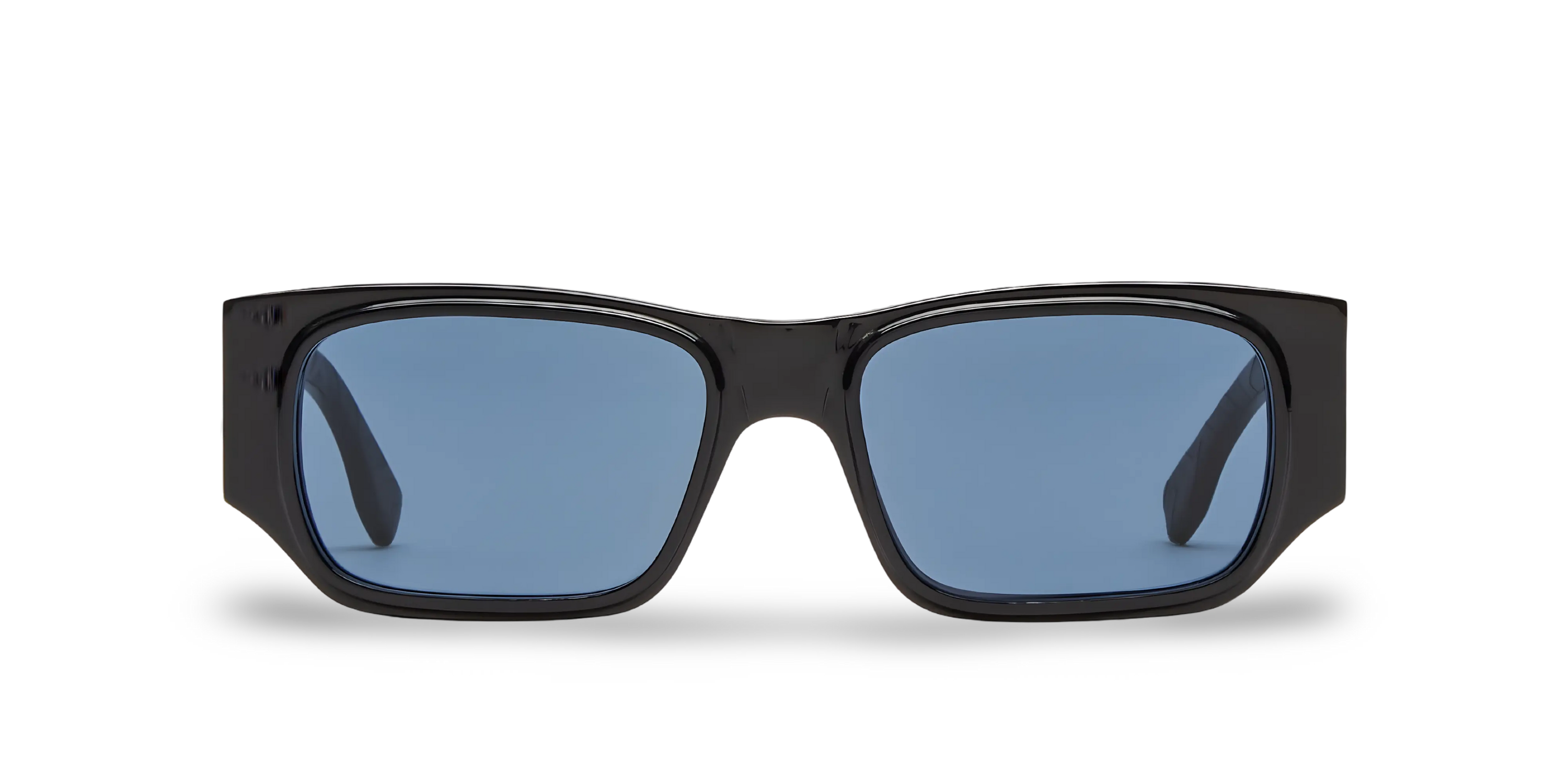 OCCHIALI DA SOLE RETTANGOLARI NERI - 54-17-145 MM