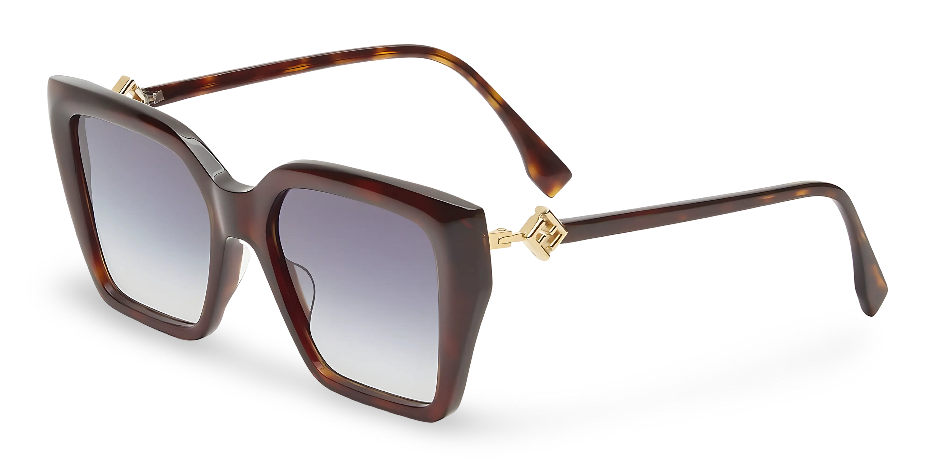 OCCHIALI DA SOLE SQUADRATI HAVANA - 54-18-140 MM