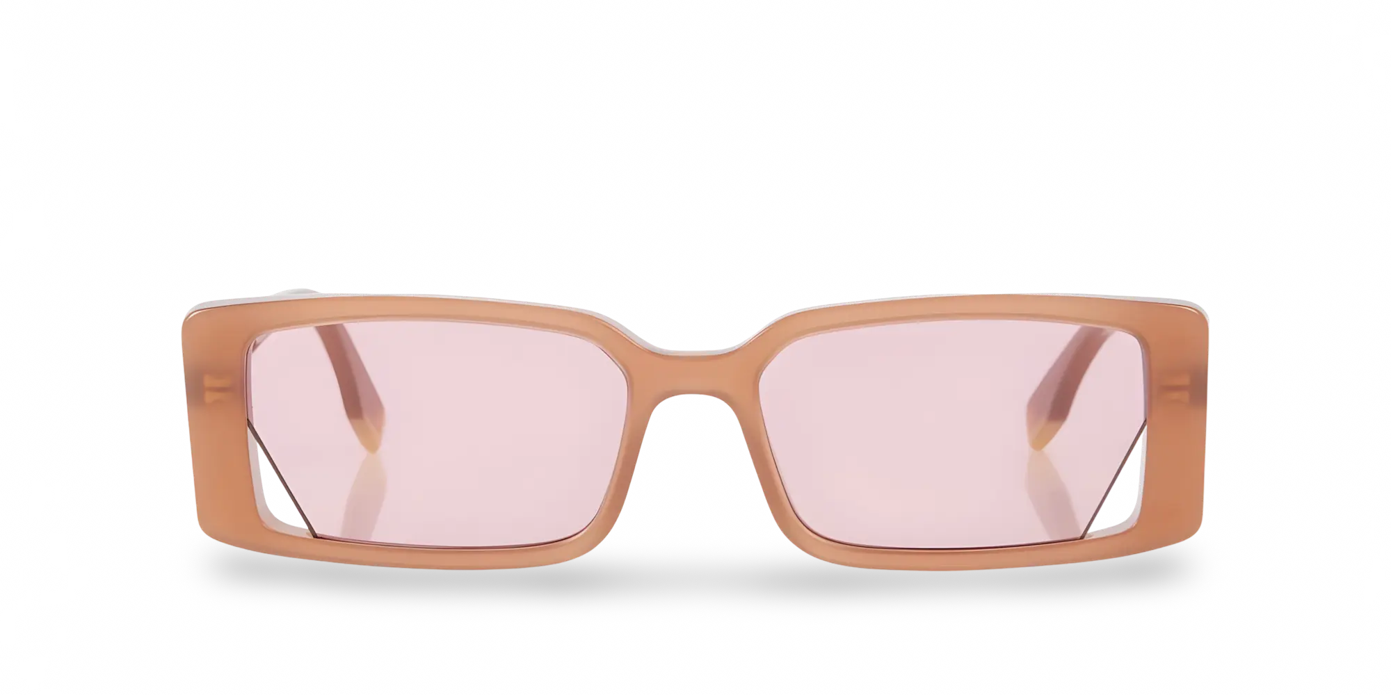 OCCHIALI DA SOLE RETTANGOLARI BEIGE - 53-16-145 MM