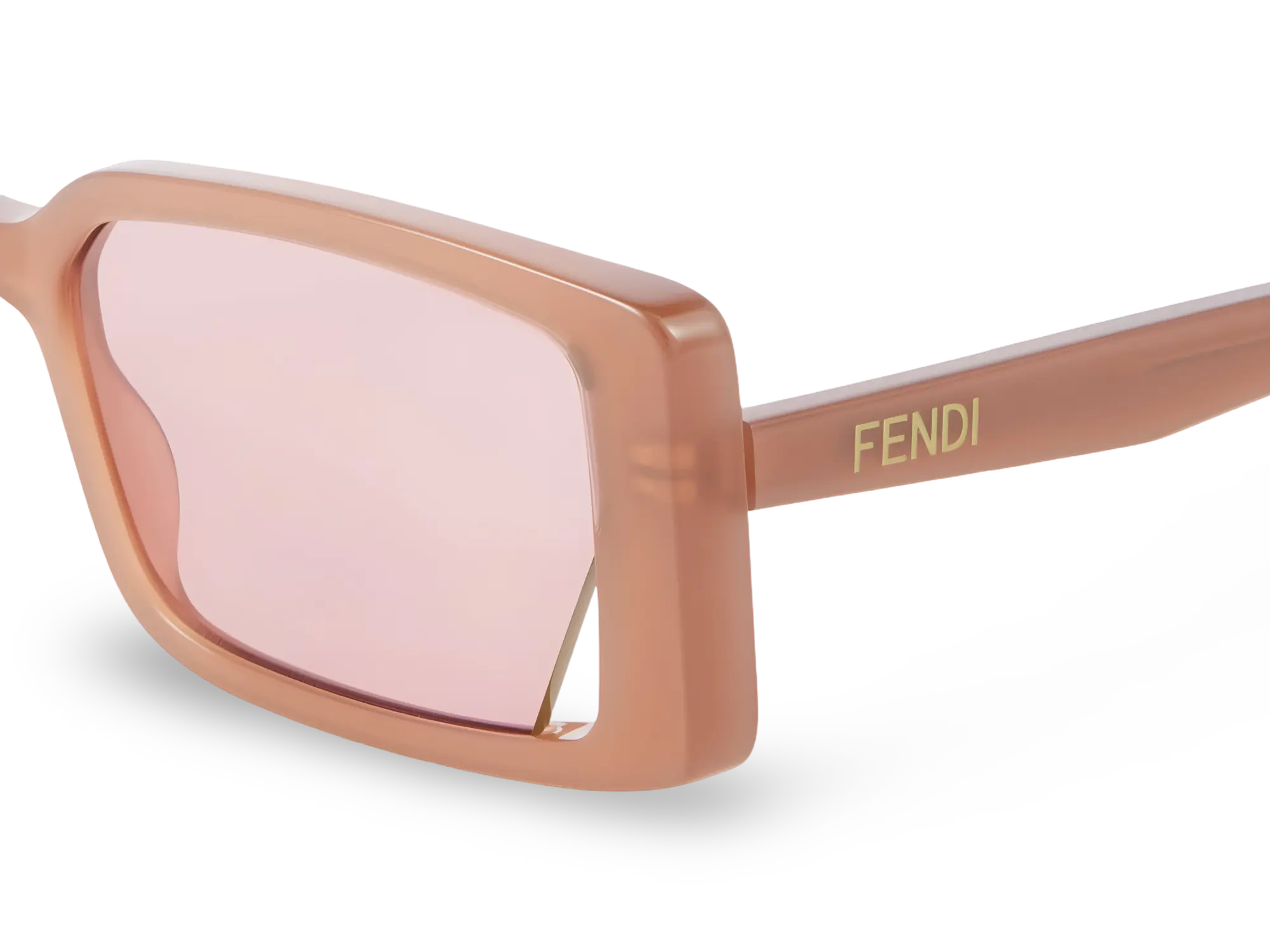 OCCHIALI DA SOLE RETTANGOLARI BEIGE - 53-16-145 MM