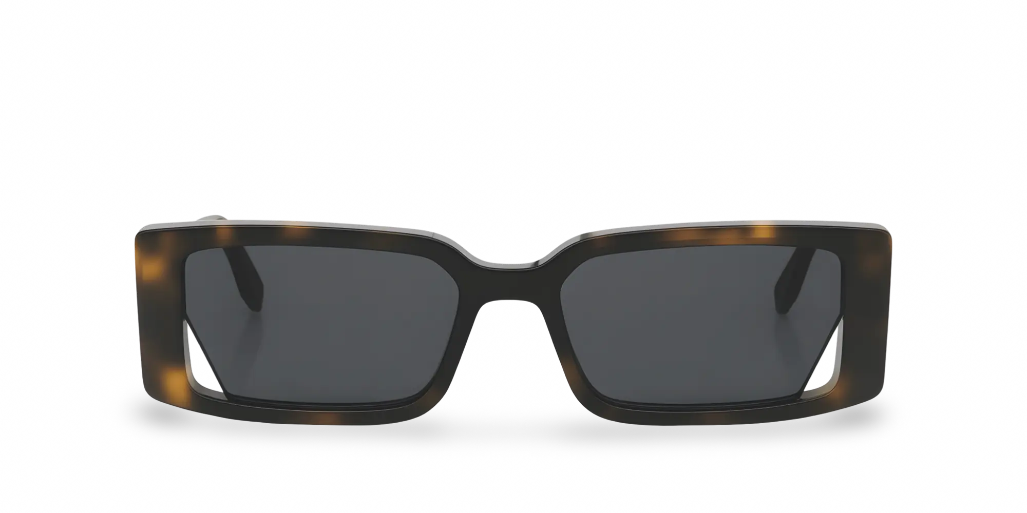 OCCHIALI DA SOLE RETTANGOLARI MARRONE TARTARUGATO - 53-16-145 MM