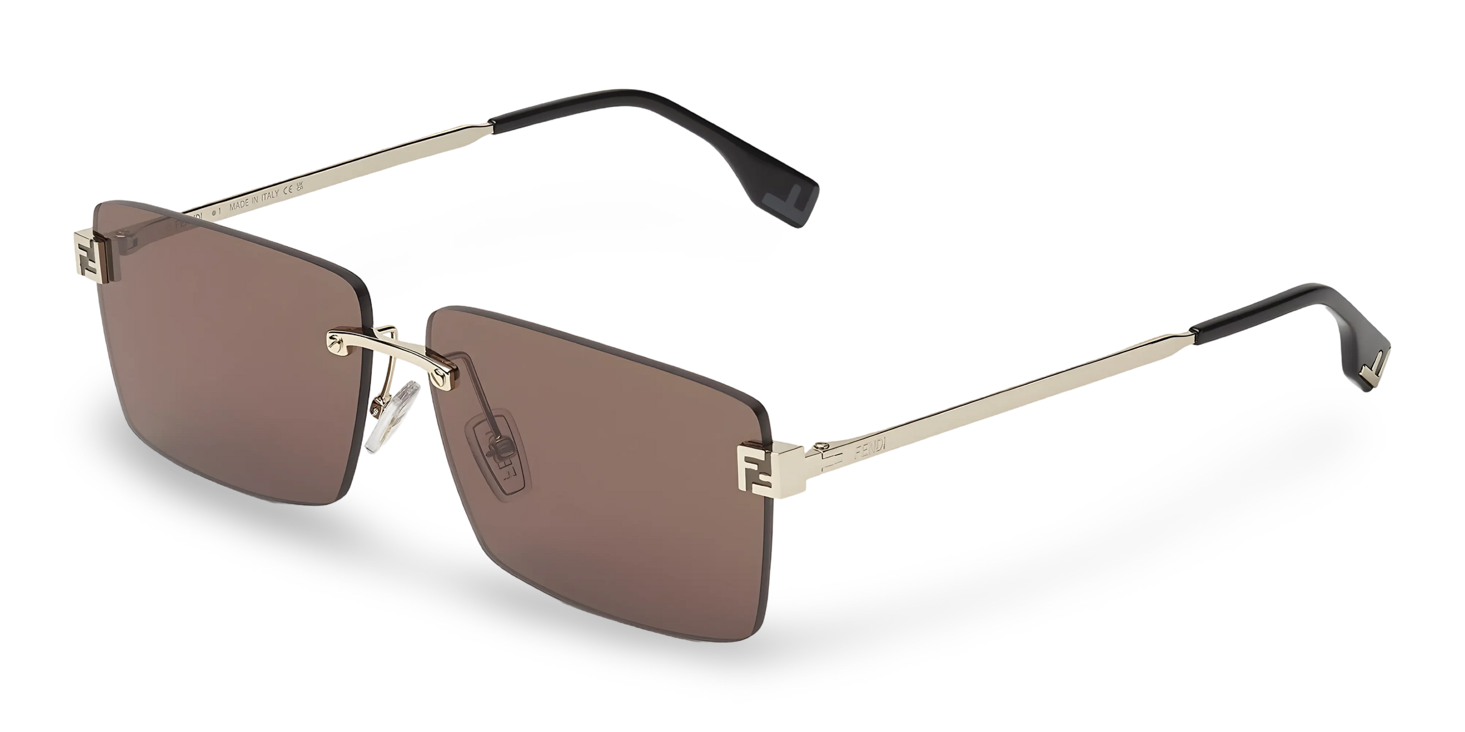 OCCHIALI DA SOLE RETTANGOLARI ORO - 60-13-145 MM