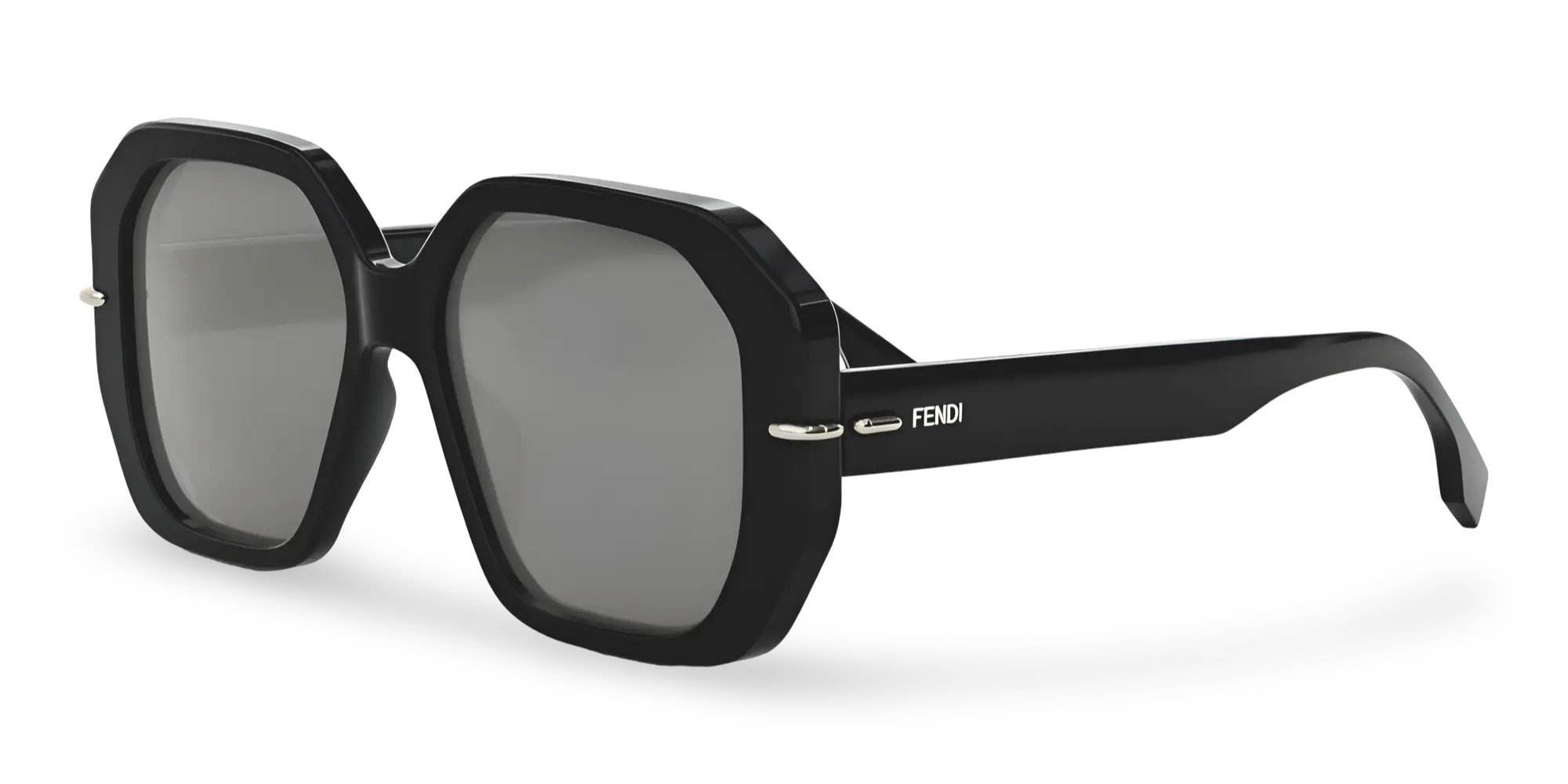 OCCHIALI DA SOLE SQUADRATI NERI - 54-16-140 MM