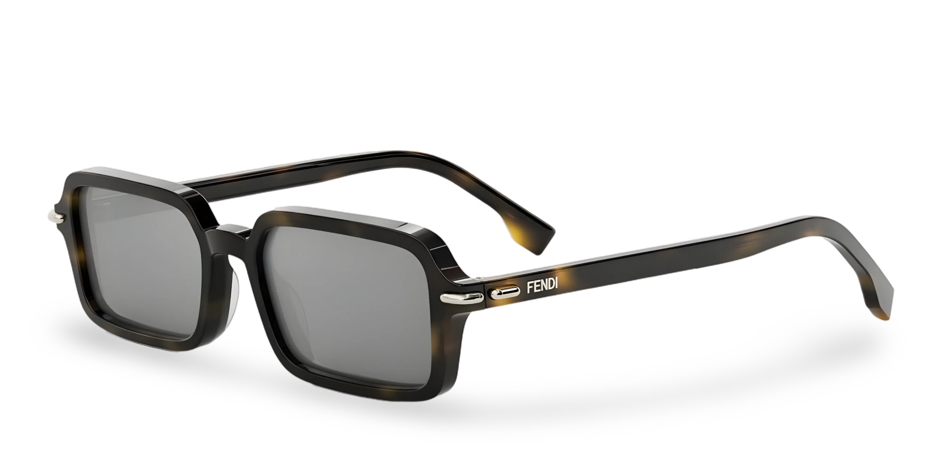 OCCHIALI DA SOLE RETTANGOLARI HAVANA - 51-17-140 MM