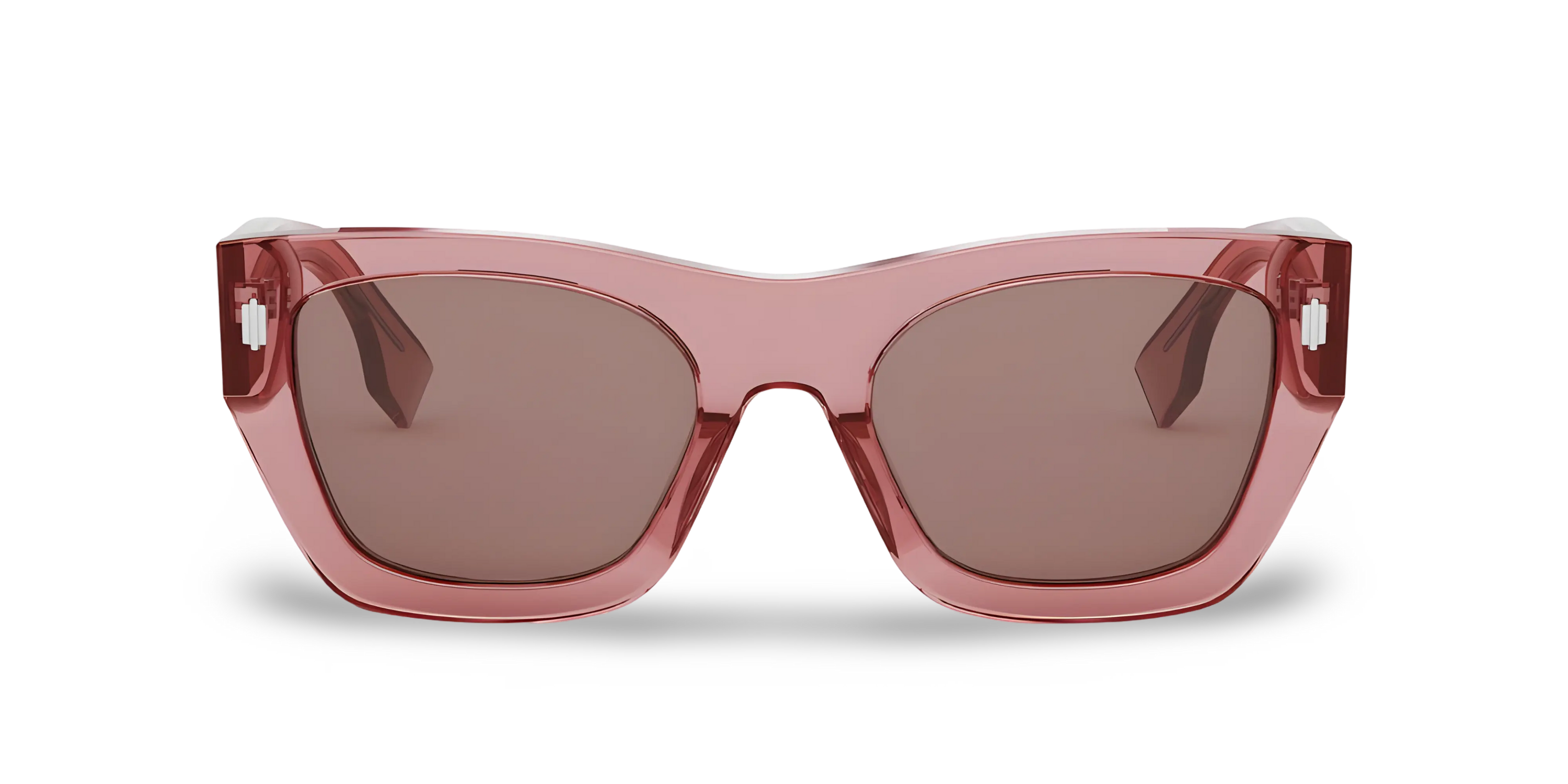 OCCHIALI DA SOLE RETTANGOLARI CORALLO TRASPARENTE - 53-20-145 MM