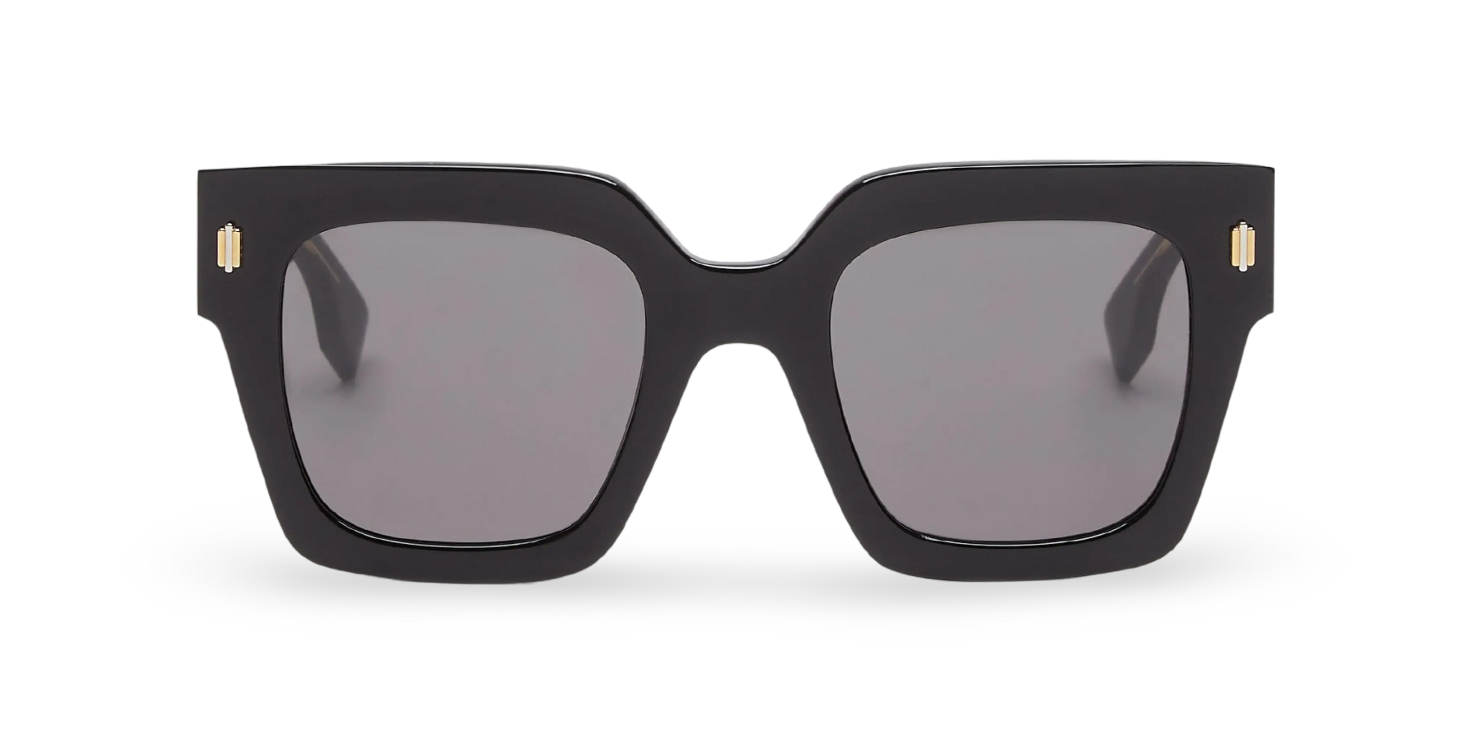 OCCHIALI DA SOLE SQUADRATI NERI - 50-23-145 MM