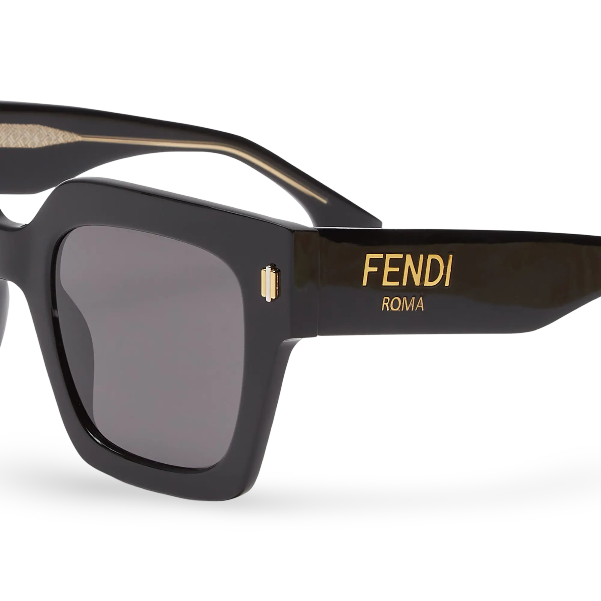 OCCHIALI DA SOLE SQUADRATI NERI - 50-23-145 MM