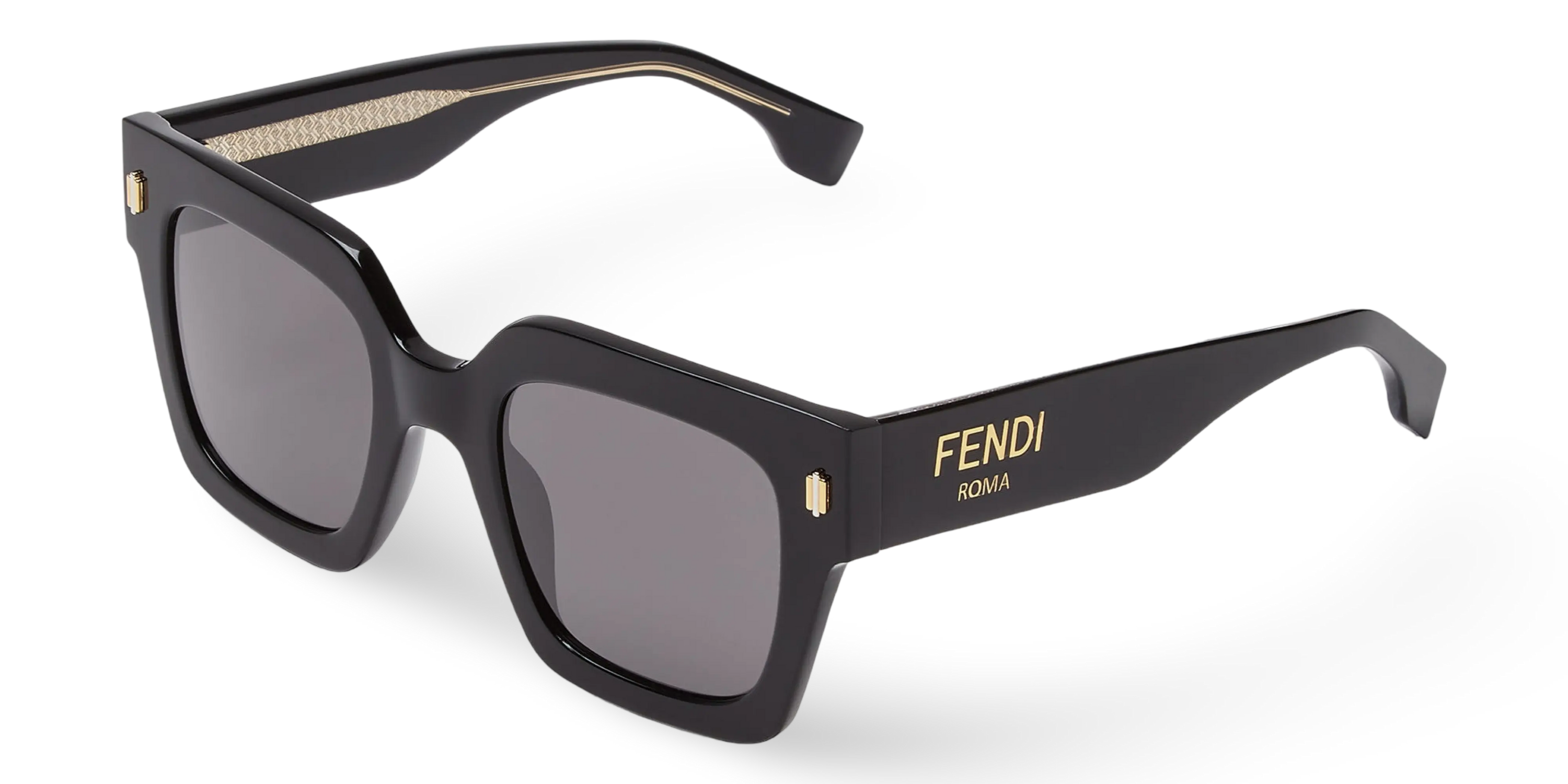 OCCHIALI DA SOLE SQUADRATI NERI - 50-23-145 MM